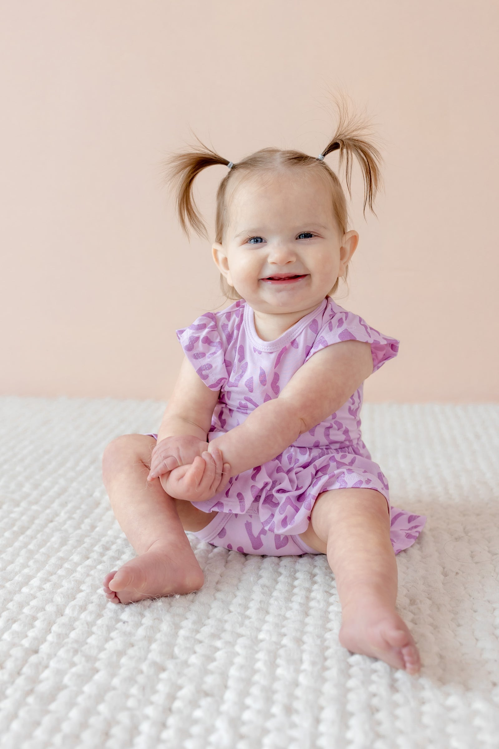Twirl Bodysuit Dress in Thistle Leopard - Image 4