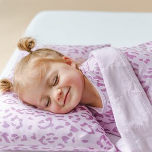 Toddler Pillowcase in Thistle Leopard