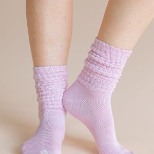 Adult Scrunch Socks in Thistle