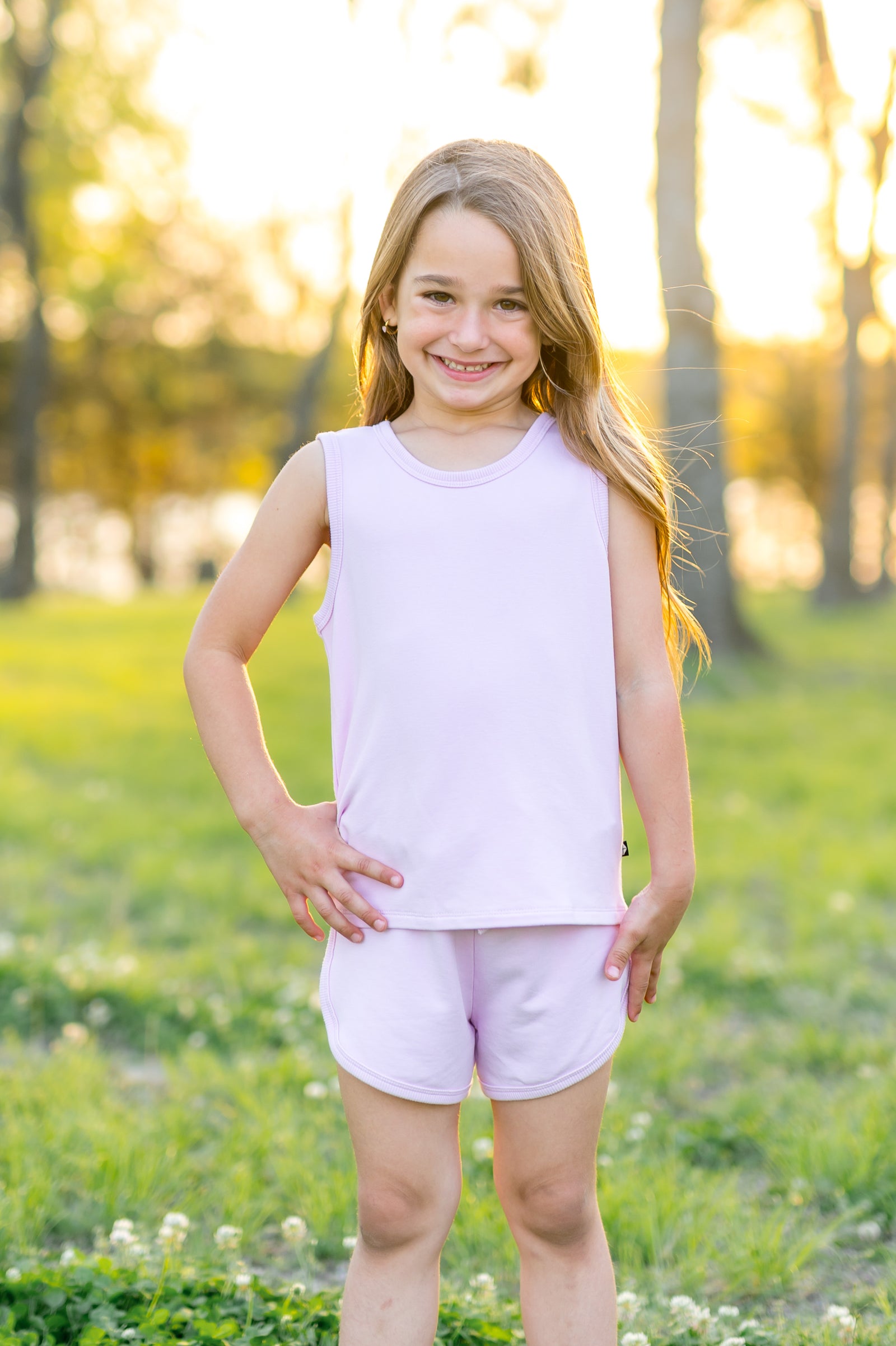 Tank Jogger Set in Thistle