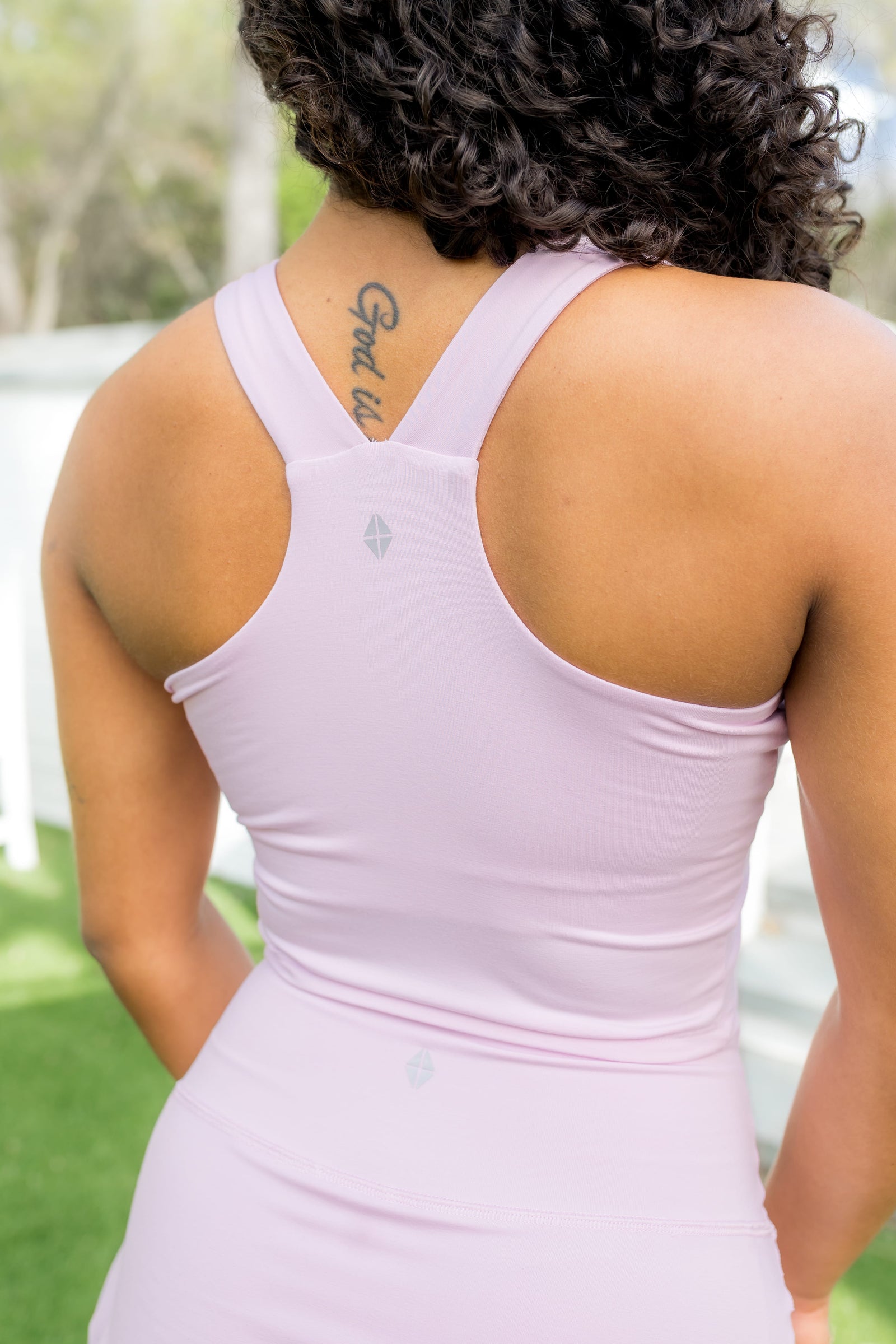 Bamboo Flex Bra Tank in Thistle - Image 2