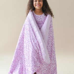 Youth Blanket in Thistle Leopard 2.5