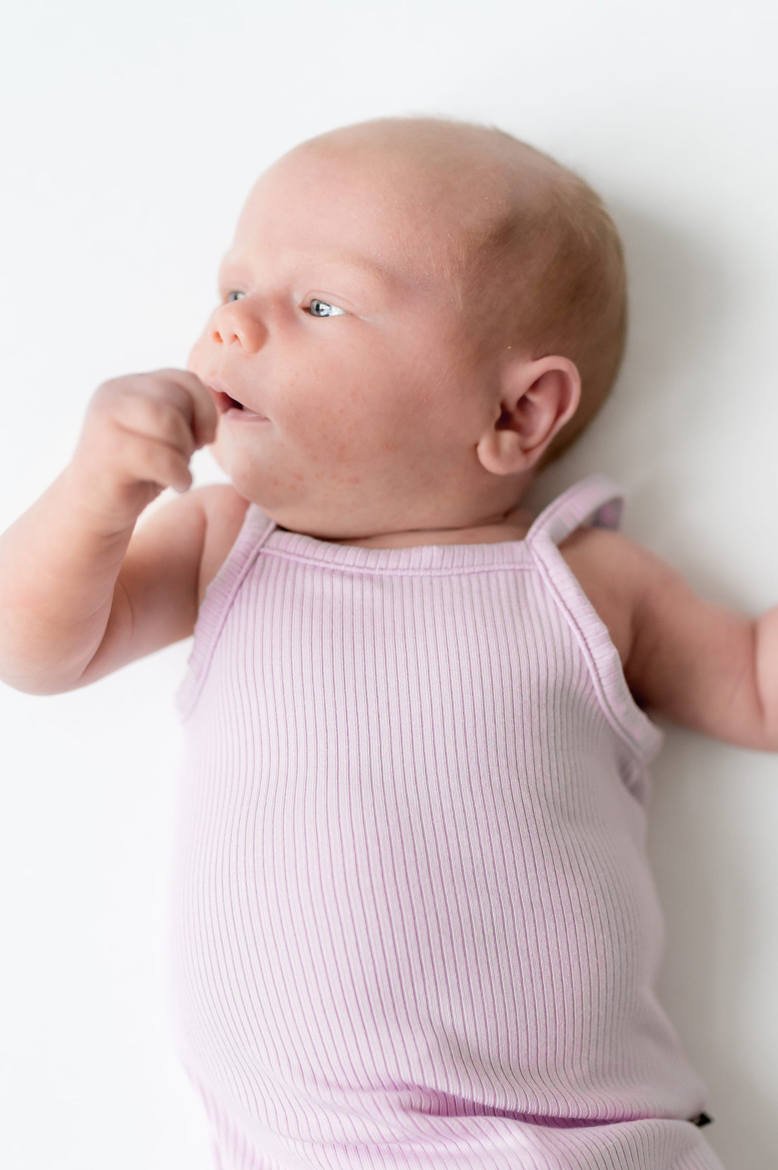 Ribbed Spaghetti Strap Bodysuit in Thistle - Image 3