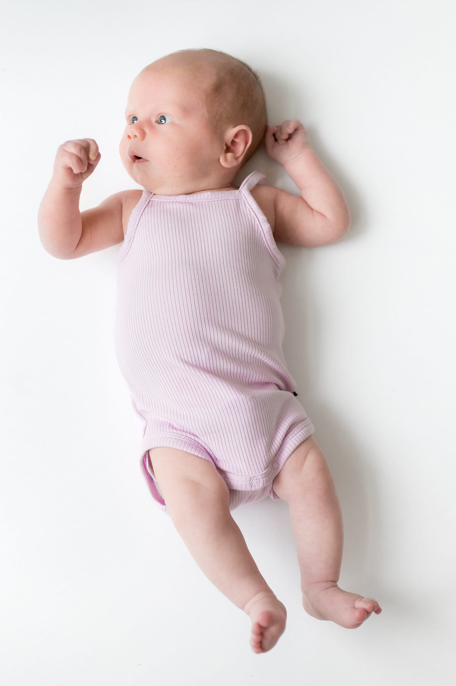 Ribbed Spaghetti Strap Bodysuit in Thistle - Image 4