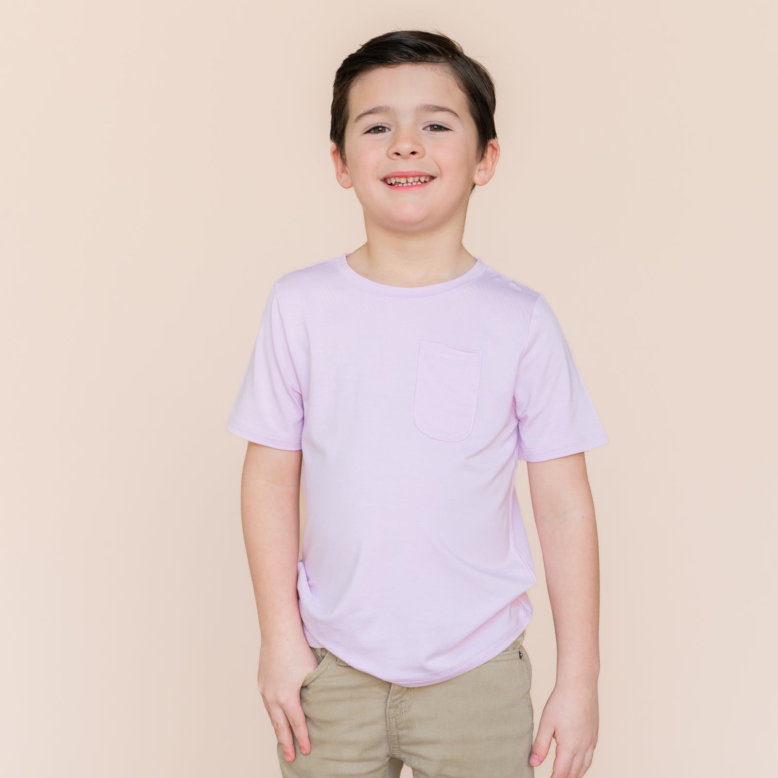 Toddler Crew Neck Tee in Thistle
