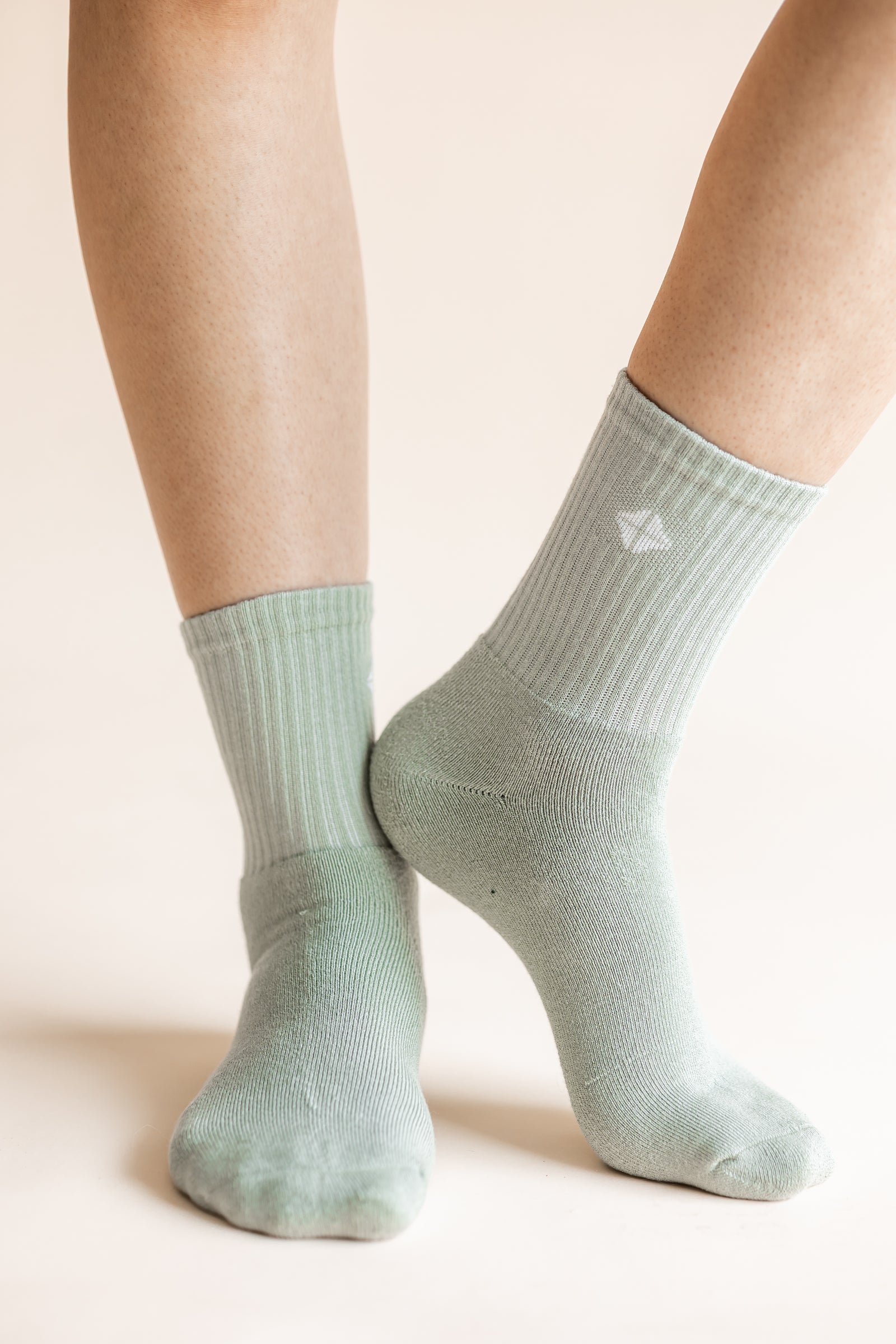 Adult Crew Socks in Thyme - Image 3