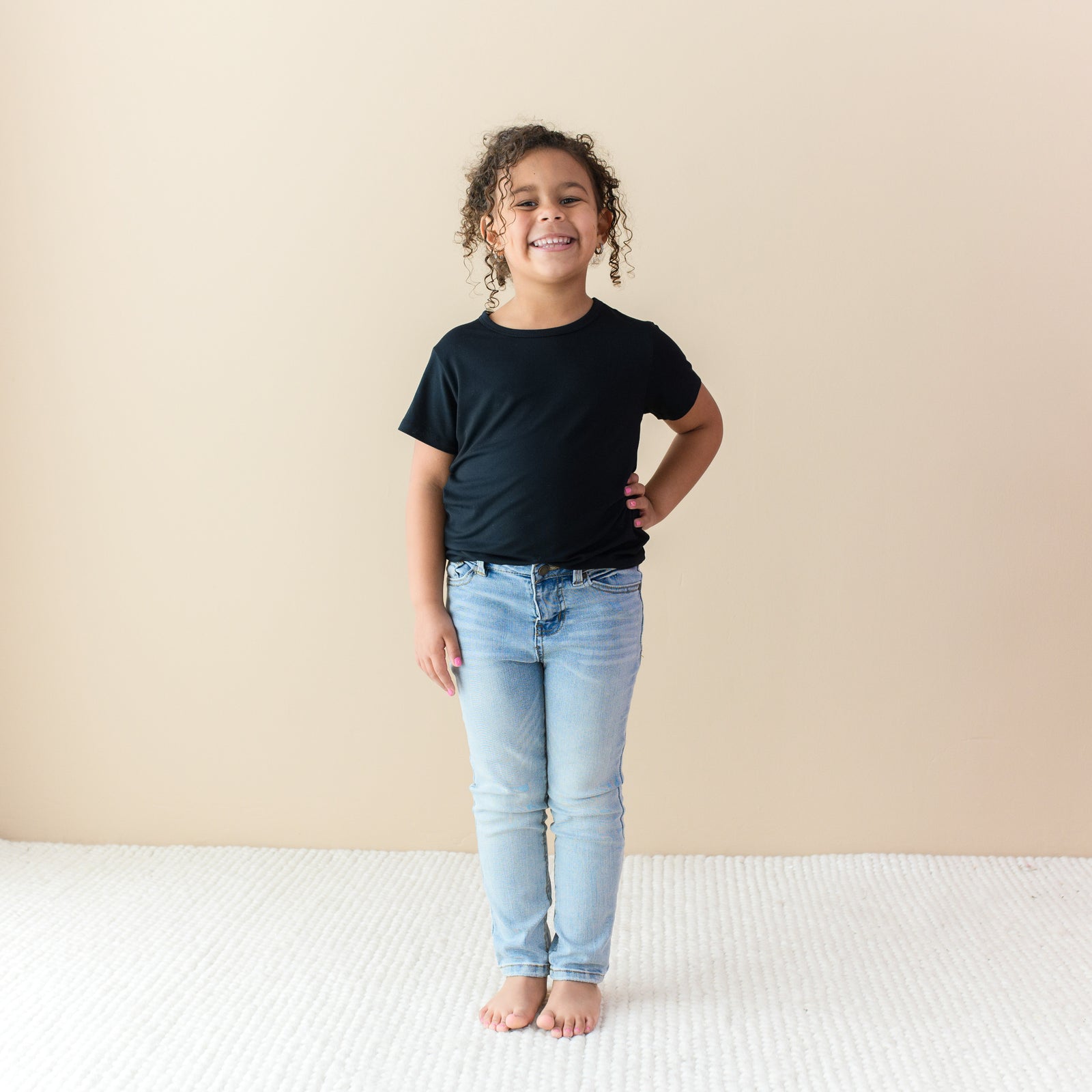 Toddler Basic Tee in Midnight - Image 3