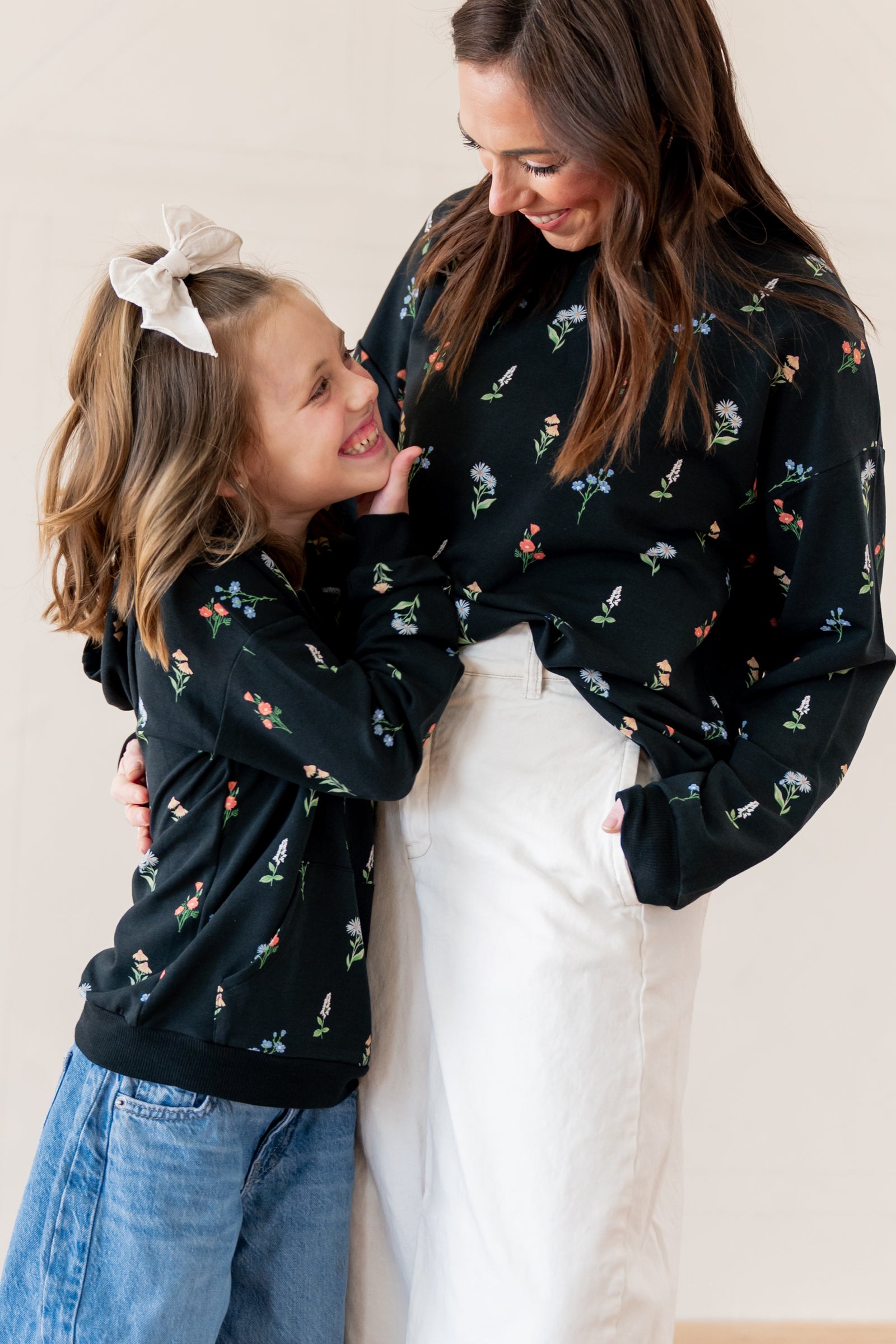 Hoodie in Midnight Wildflower - Image 2