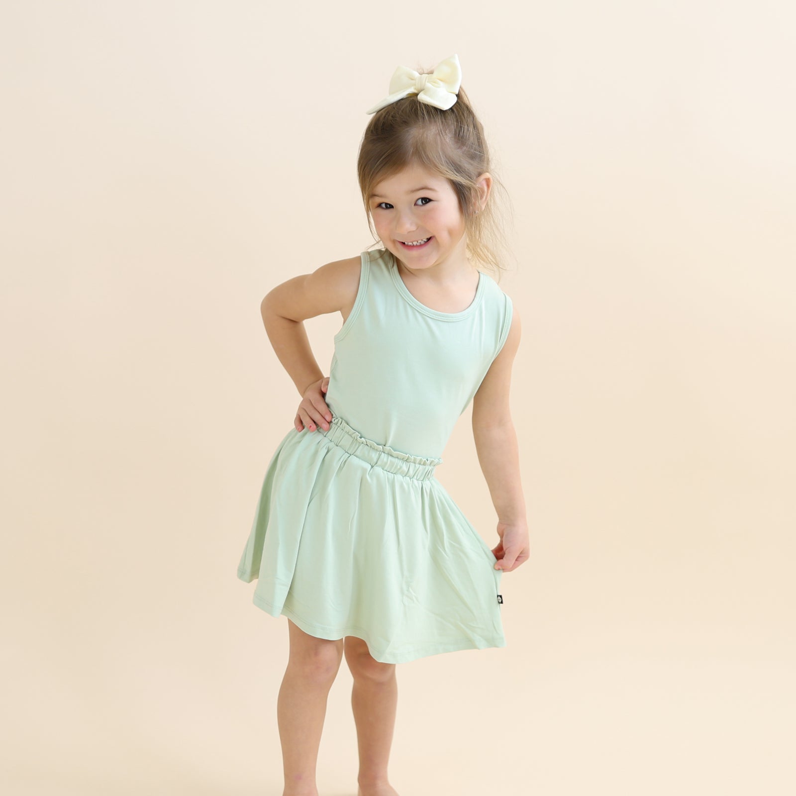 Toddler Tank Top in Basil - Image 3