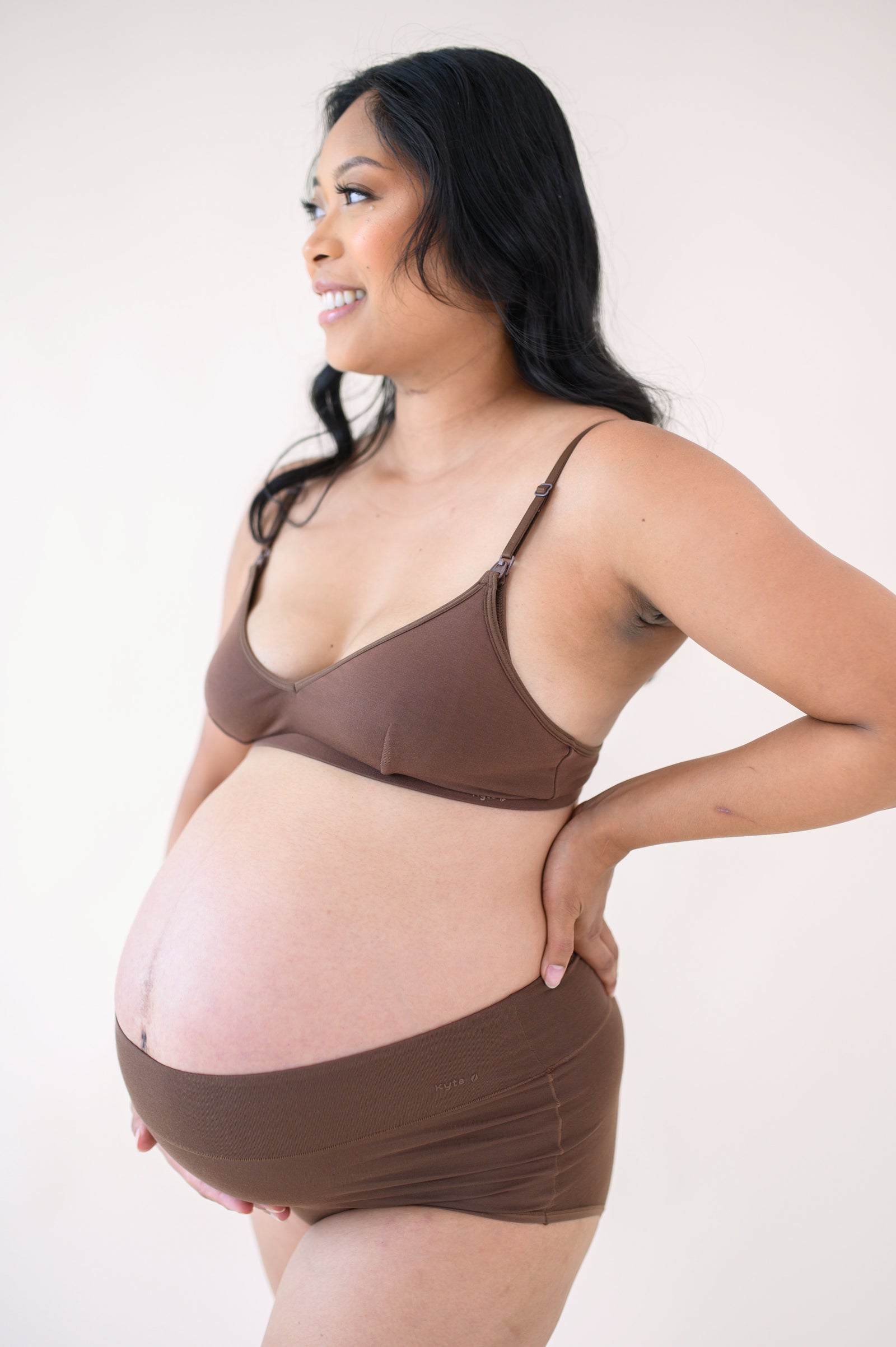 Women's High-Waisted Brief in Toffee - Image 3