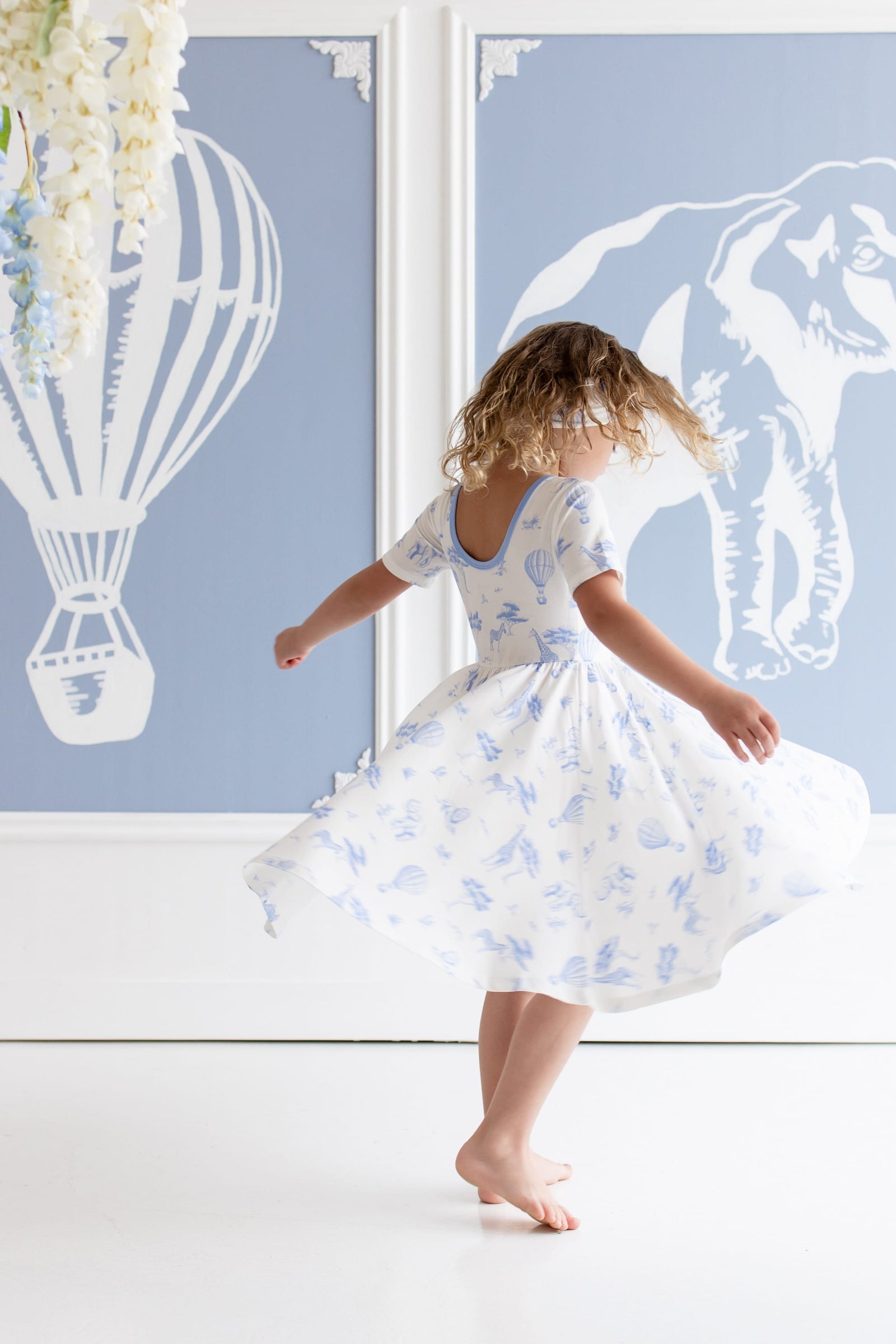 Twirl Dress in Toile Safari - Image 3
