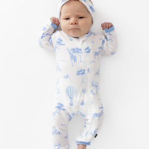 Zippered Romper in Toile Safari