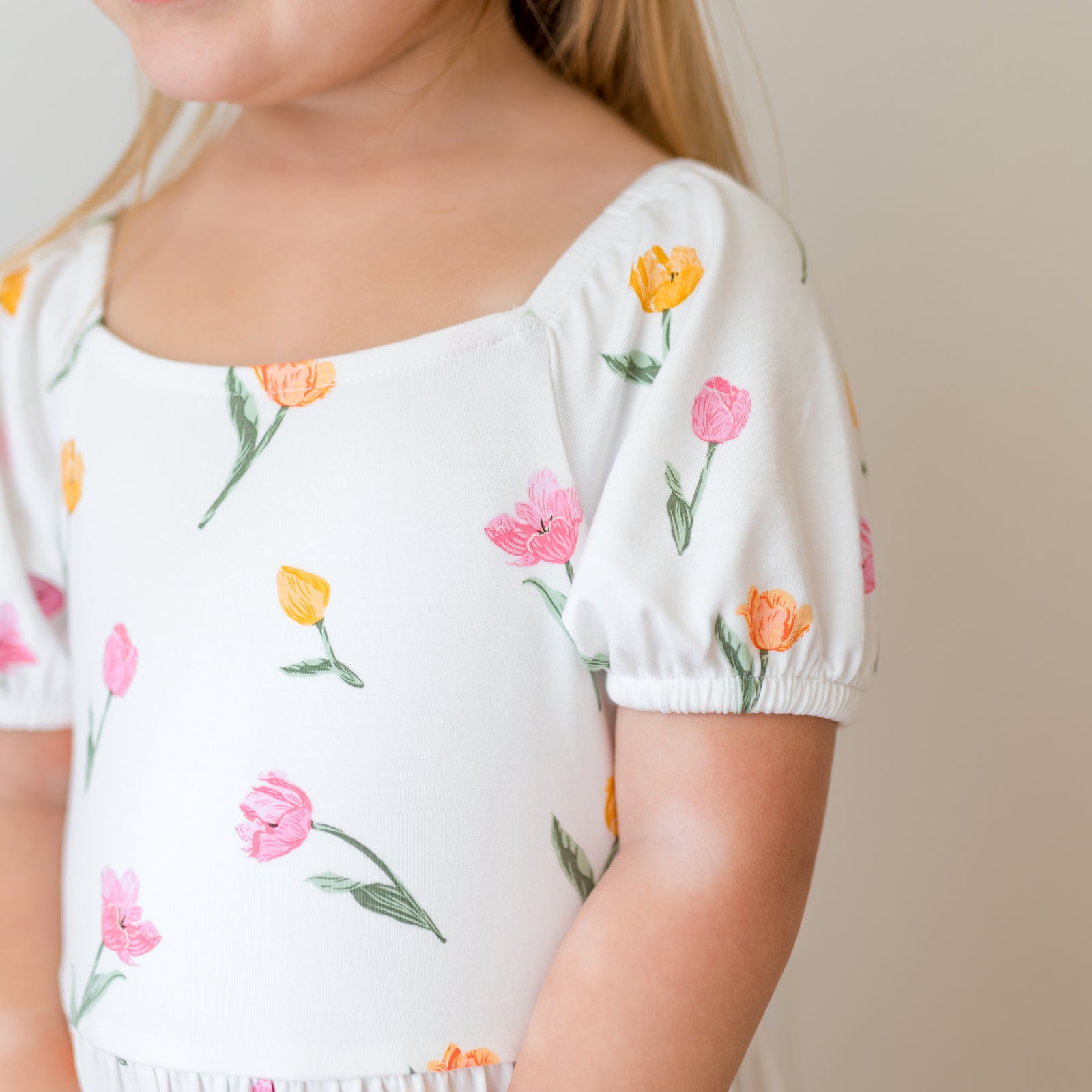 Puff Sleeve Twirl Dress in Tulip - Image 6