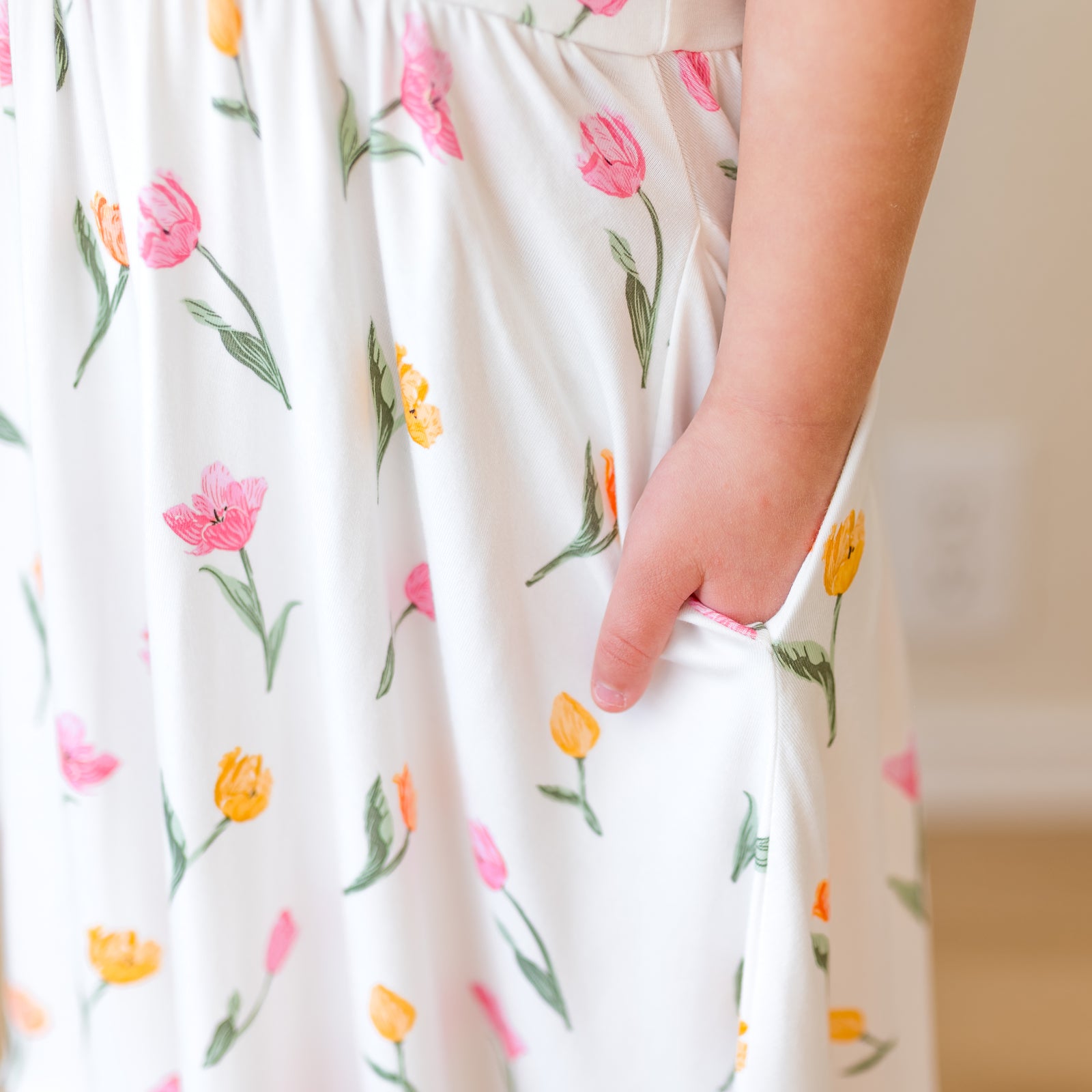 Puff Sleeve Twirl Dress in Tulip - Image 7