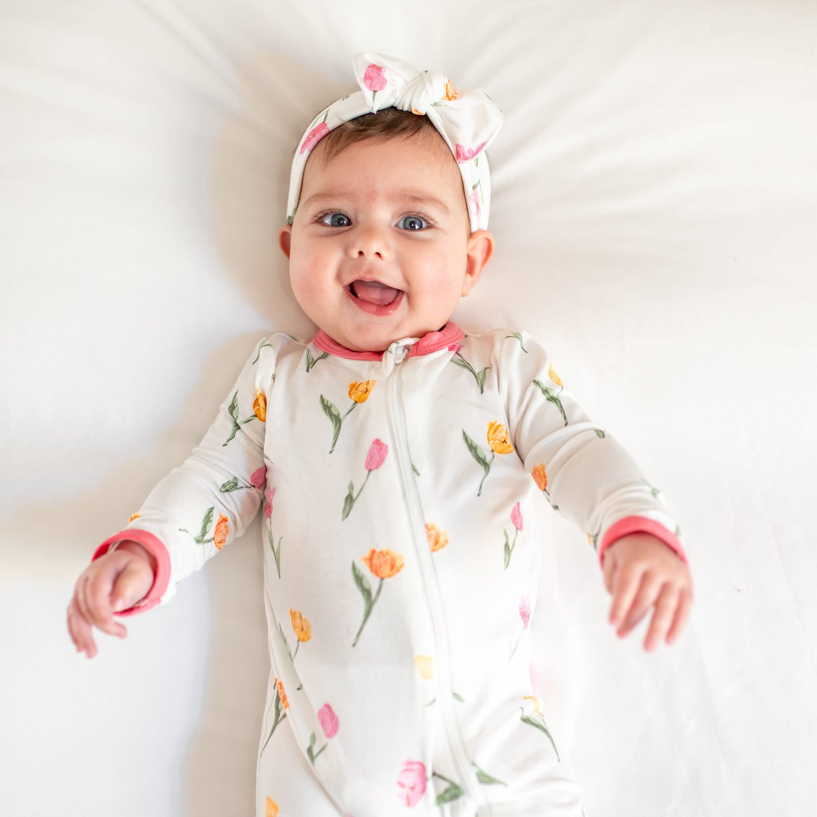 Zippered Romper in Tulip - Image 4