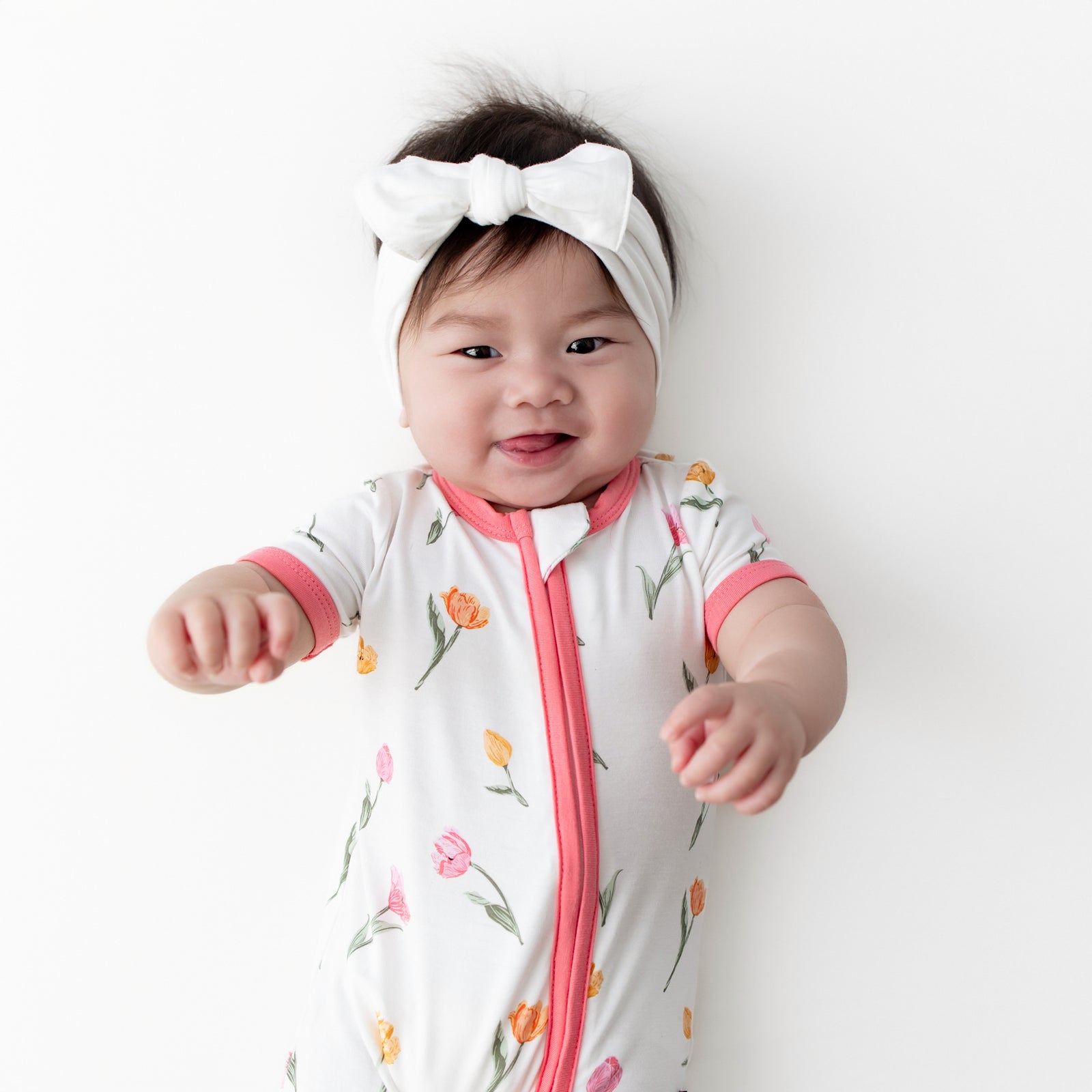 Zipper Shortall Romper in Tulip - Image 3