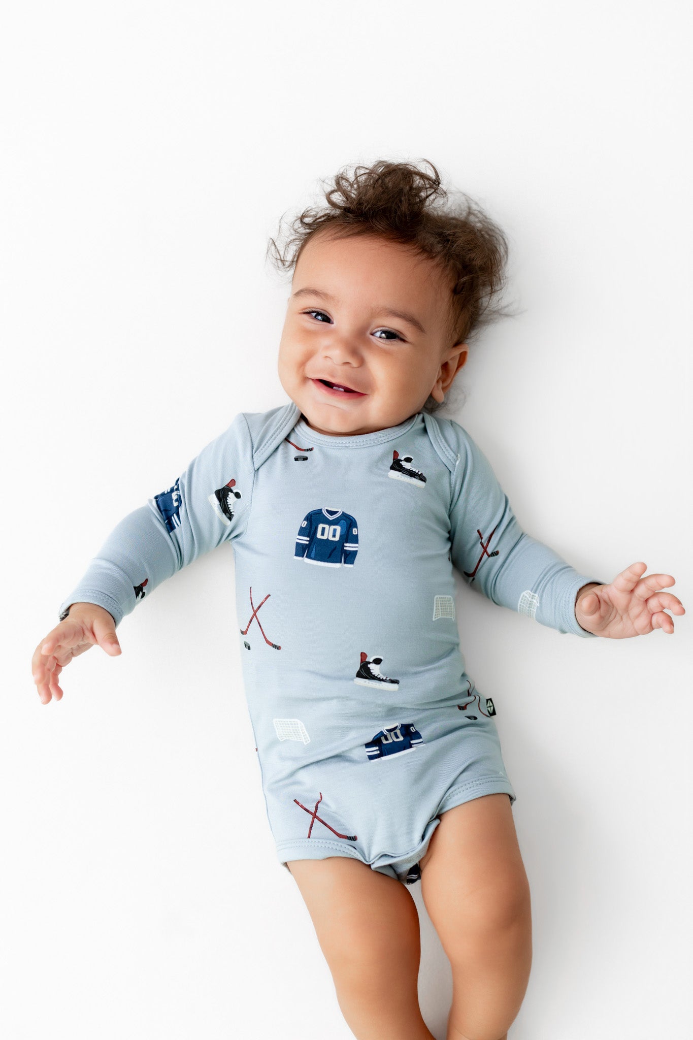 Long Sleeve Bodysuit in Vintage Hockey - Image 3