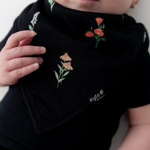 Bib in Midnight Wildflower