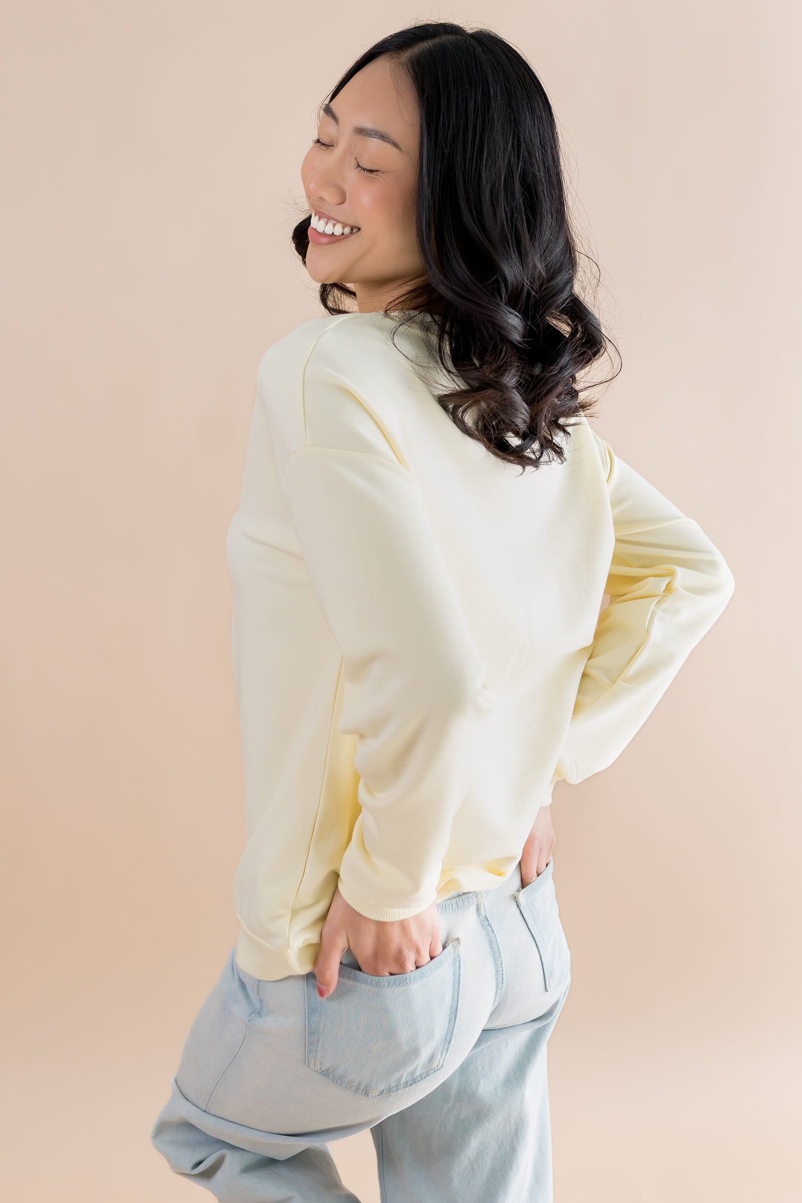 Women's Sweatshirt in Winnie the Pooh on Chamomile - Image 5