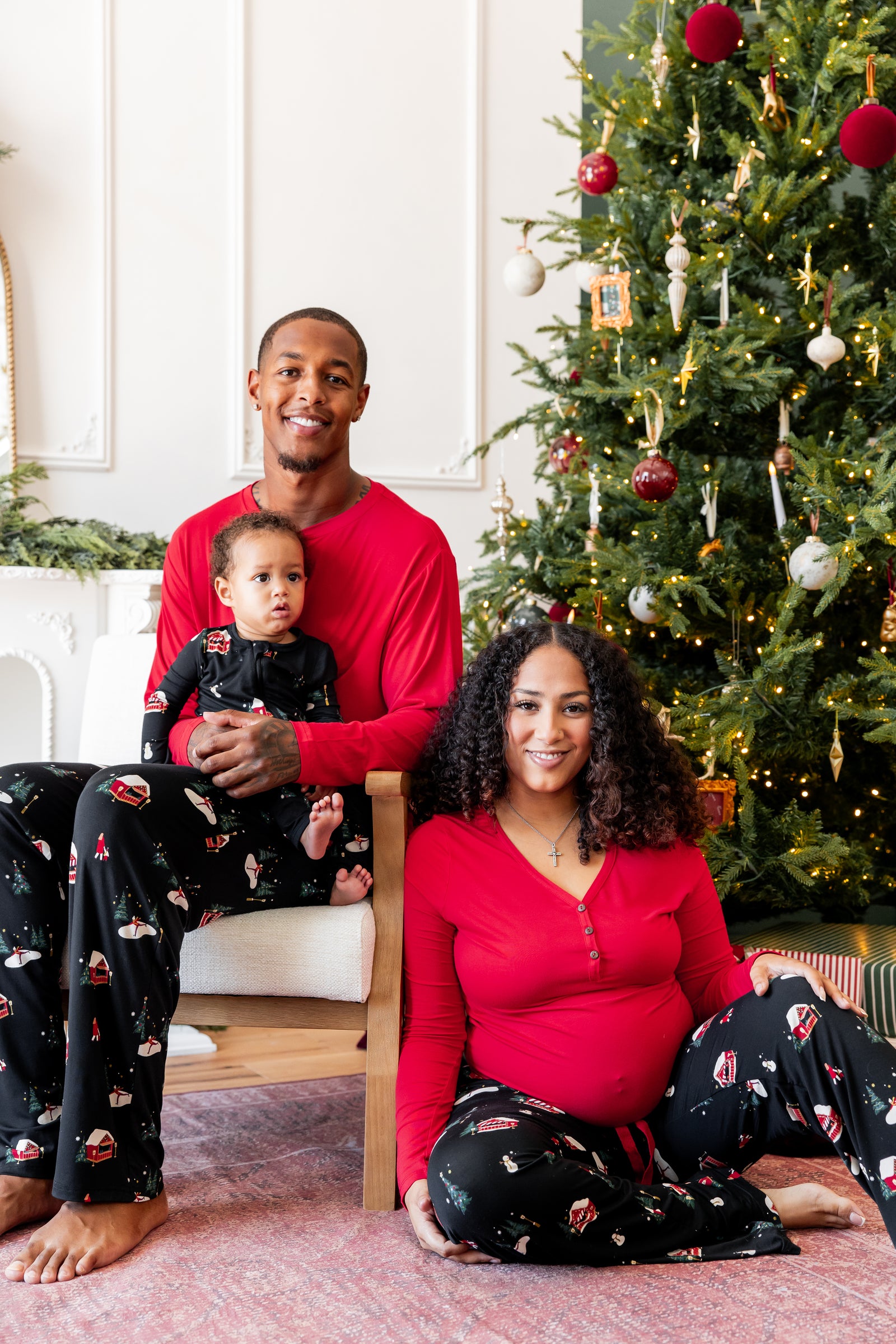 Women's Lounge Pants in Winter Wonderland - Image 2