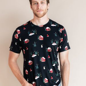 Men's Crew Neck Tee in Winter Wonderland