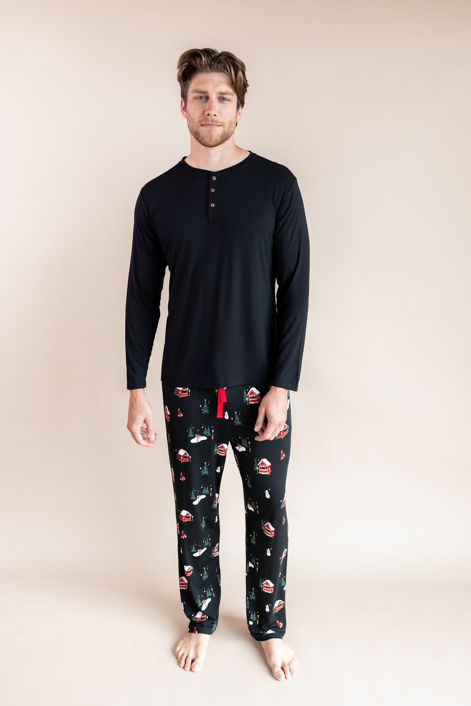 Men's Lounge Pants in Winter Wonderland
