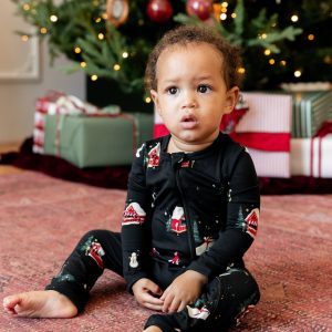 Zippered Romper in Winter Wonderland