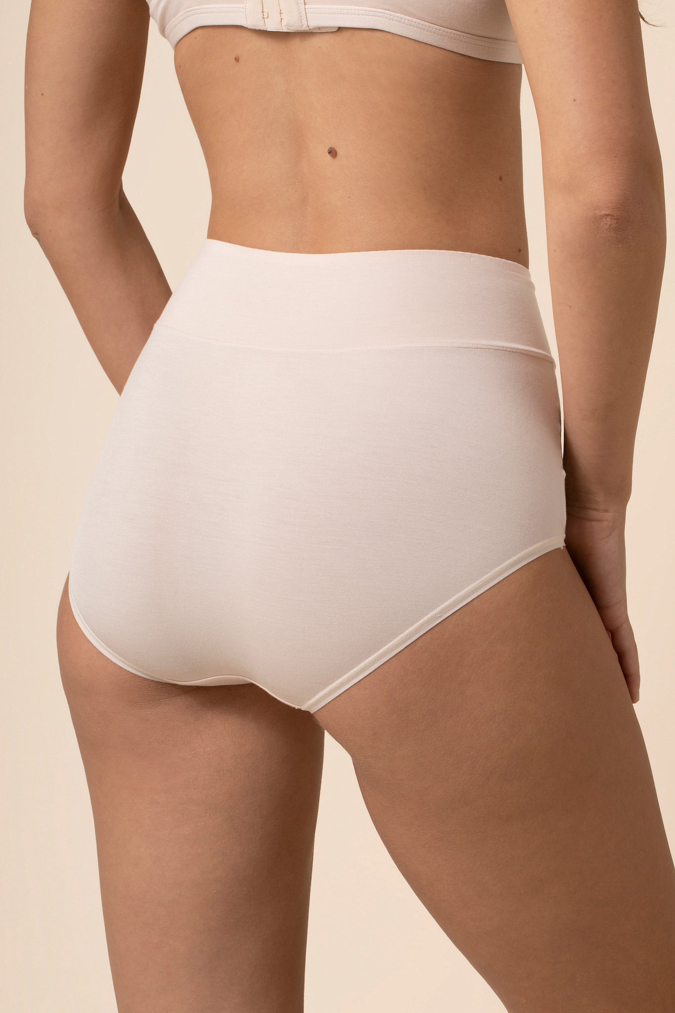 Women's High-Waisted Brief in Blonde - Image 2