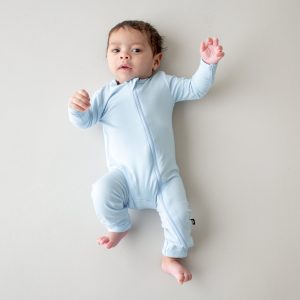 Zippered Romper in Breeze