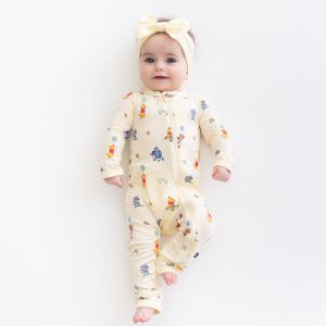 Zippered Romper in Winnie the Pooh Celebration