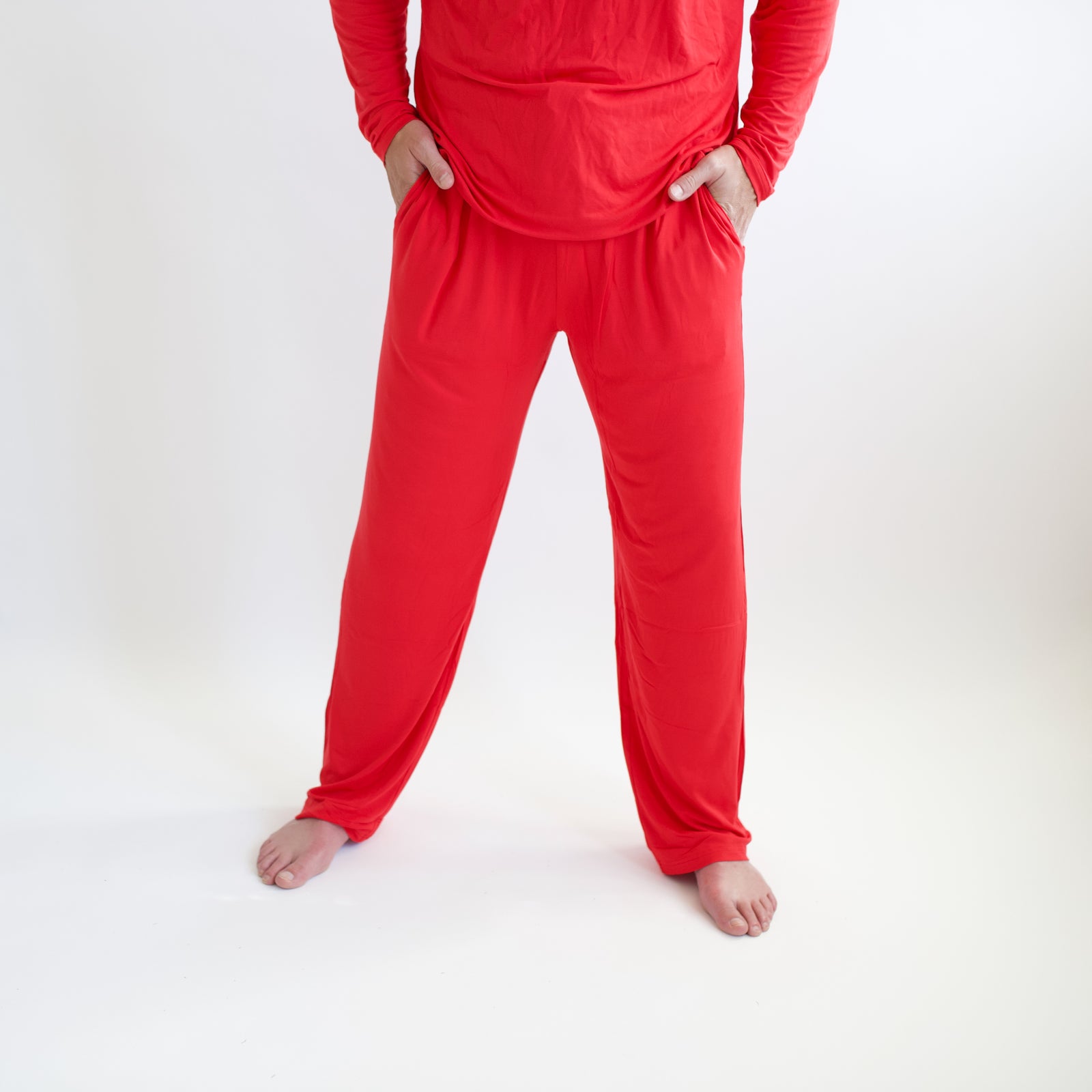 Men's Lounge Pants in Cardinal - Image 3