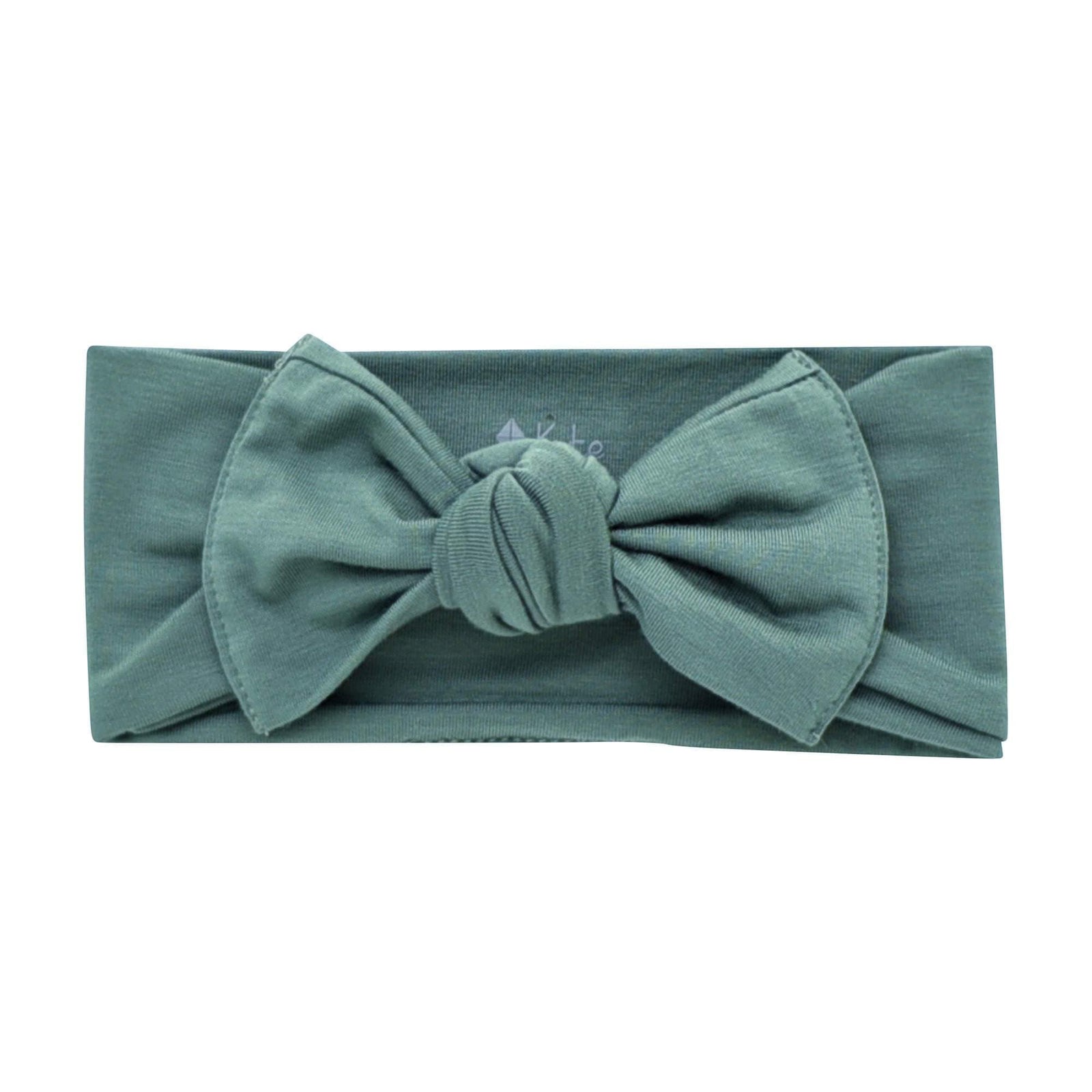 Knotted Bow Headband in Pine - Image 5