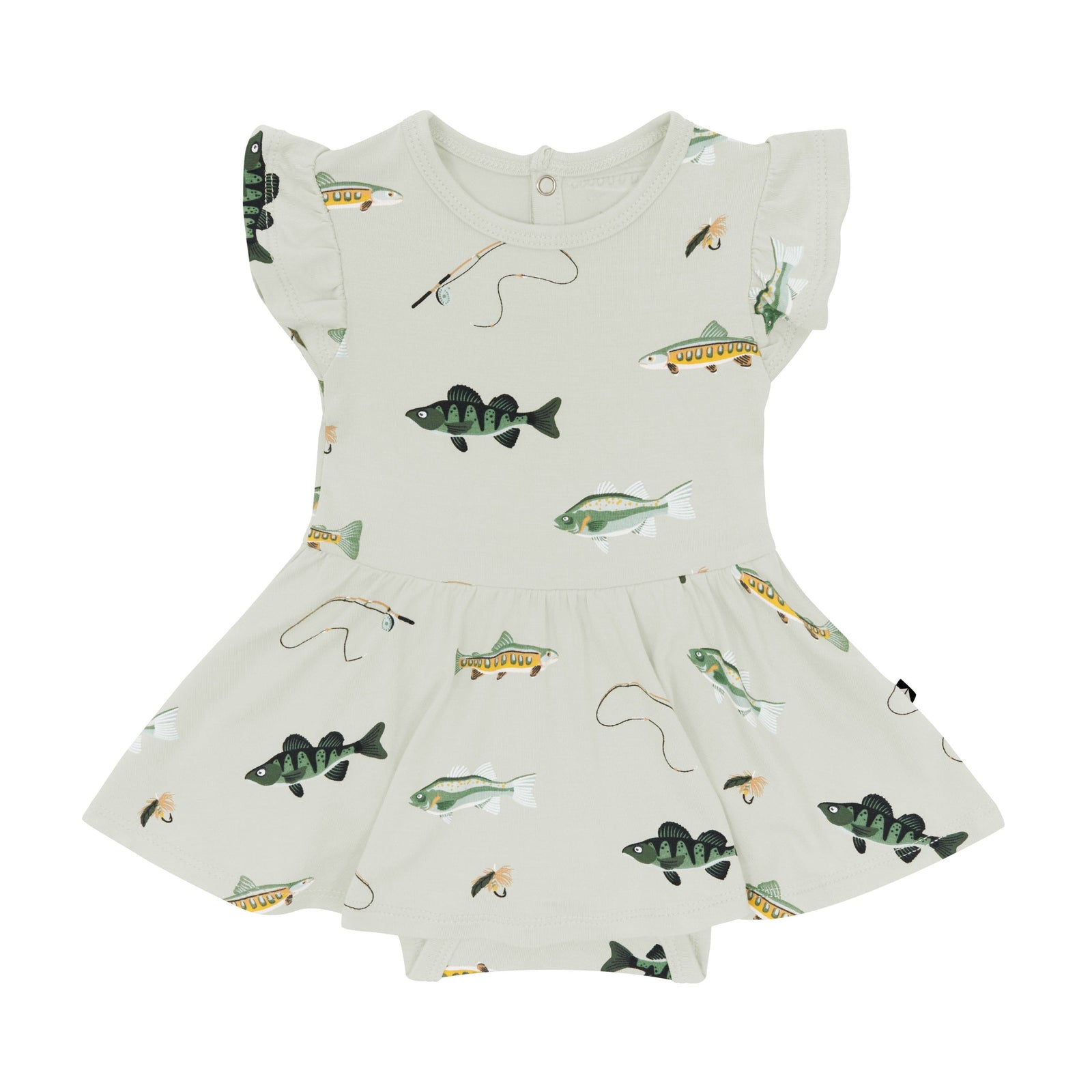 Twirl Bodysuit Dress in Fishing - Image 2