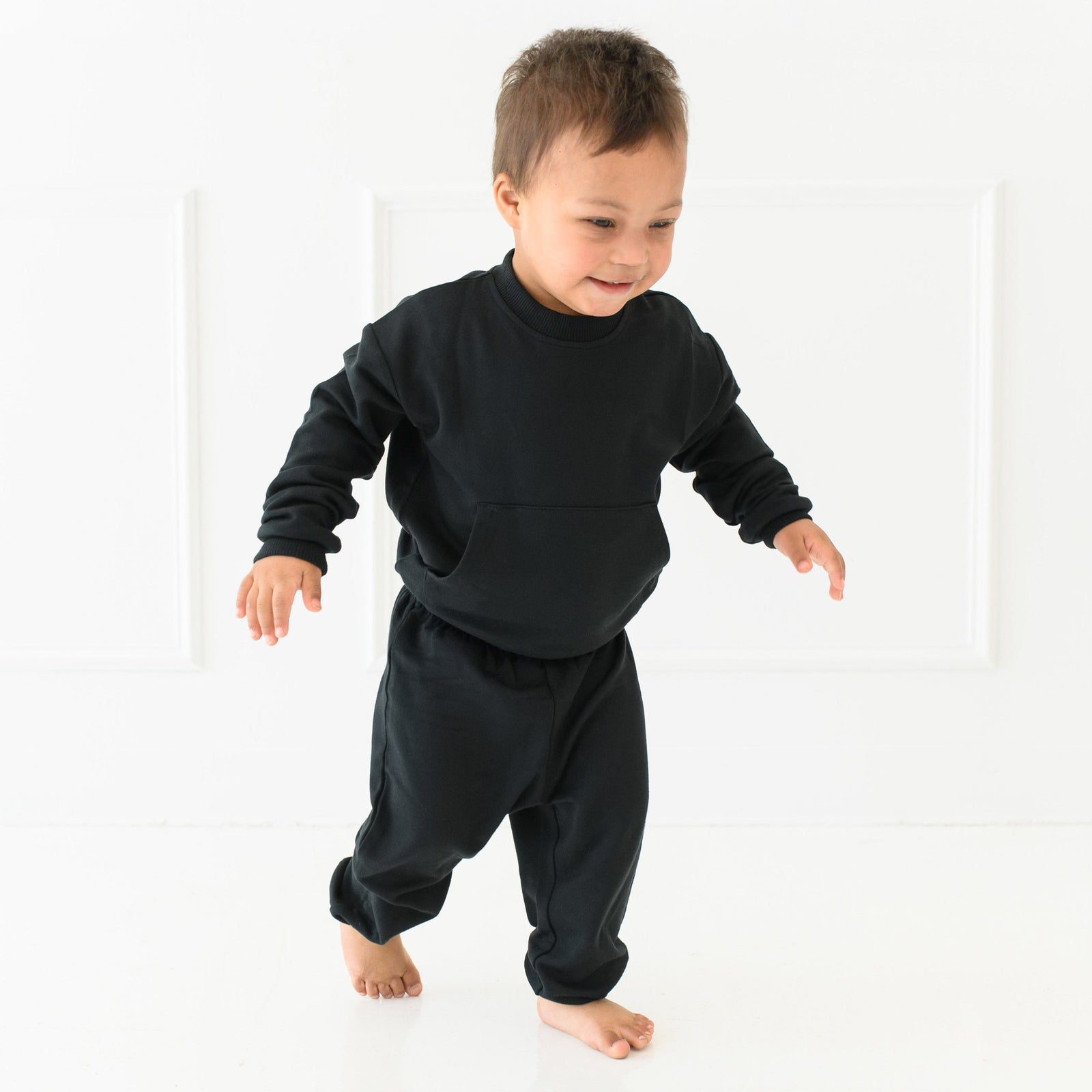 French Terry Jogger Set in Midnight - Image 3