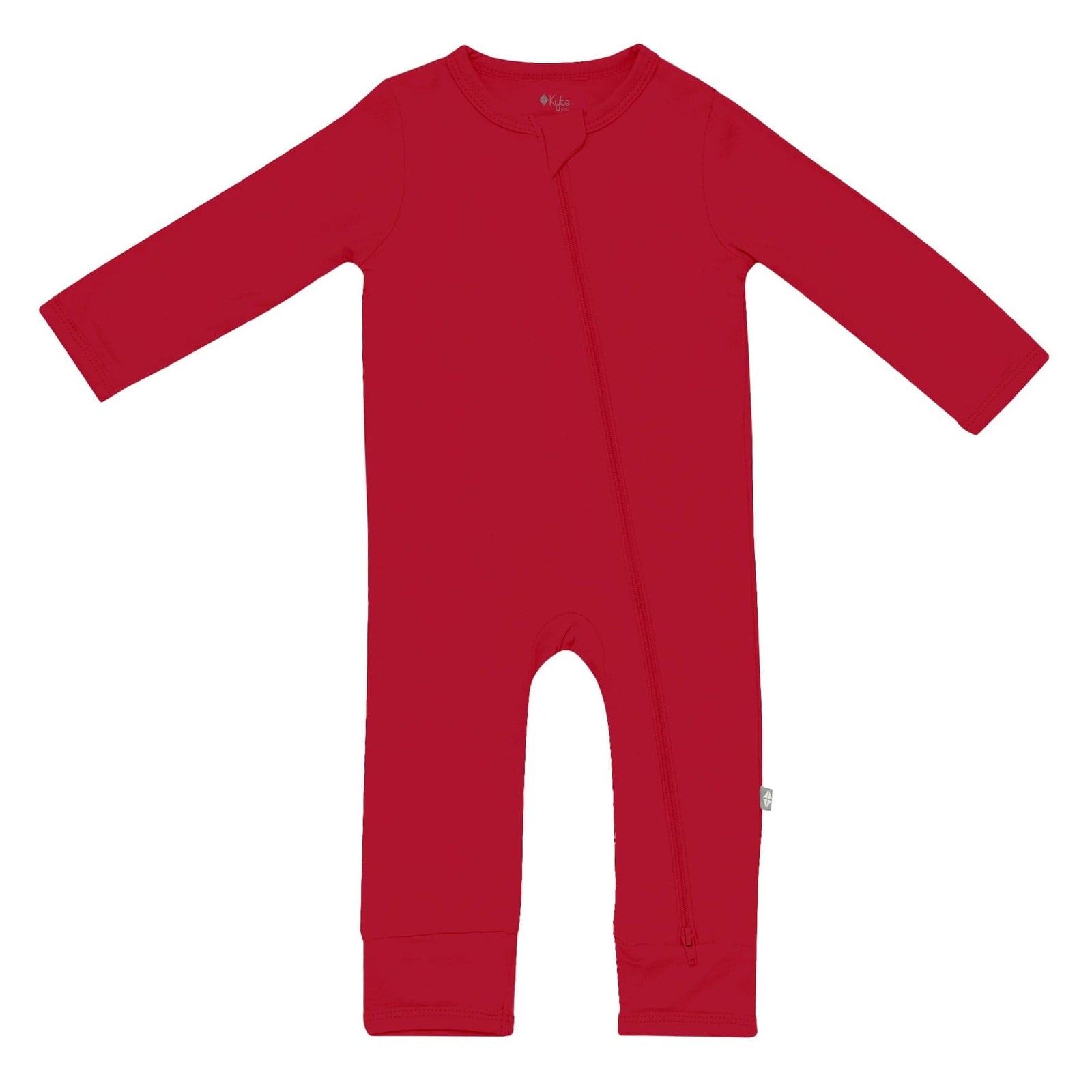 Zippered Romper in Cardinal - Image 2