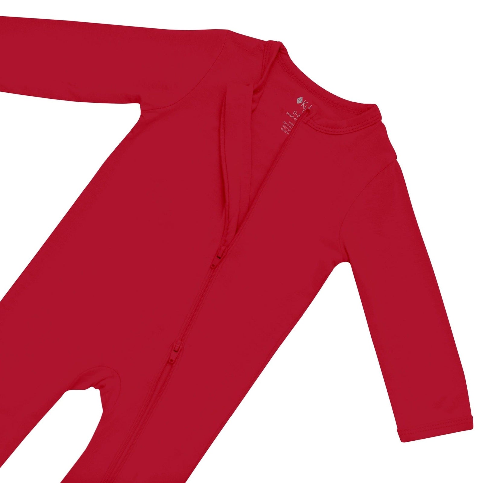 Zippered Romper in Cardinal - Image 4