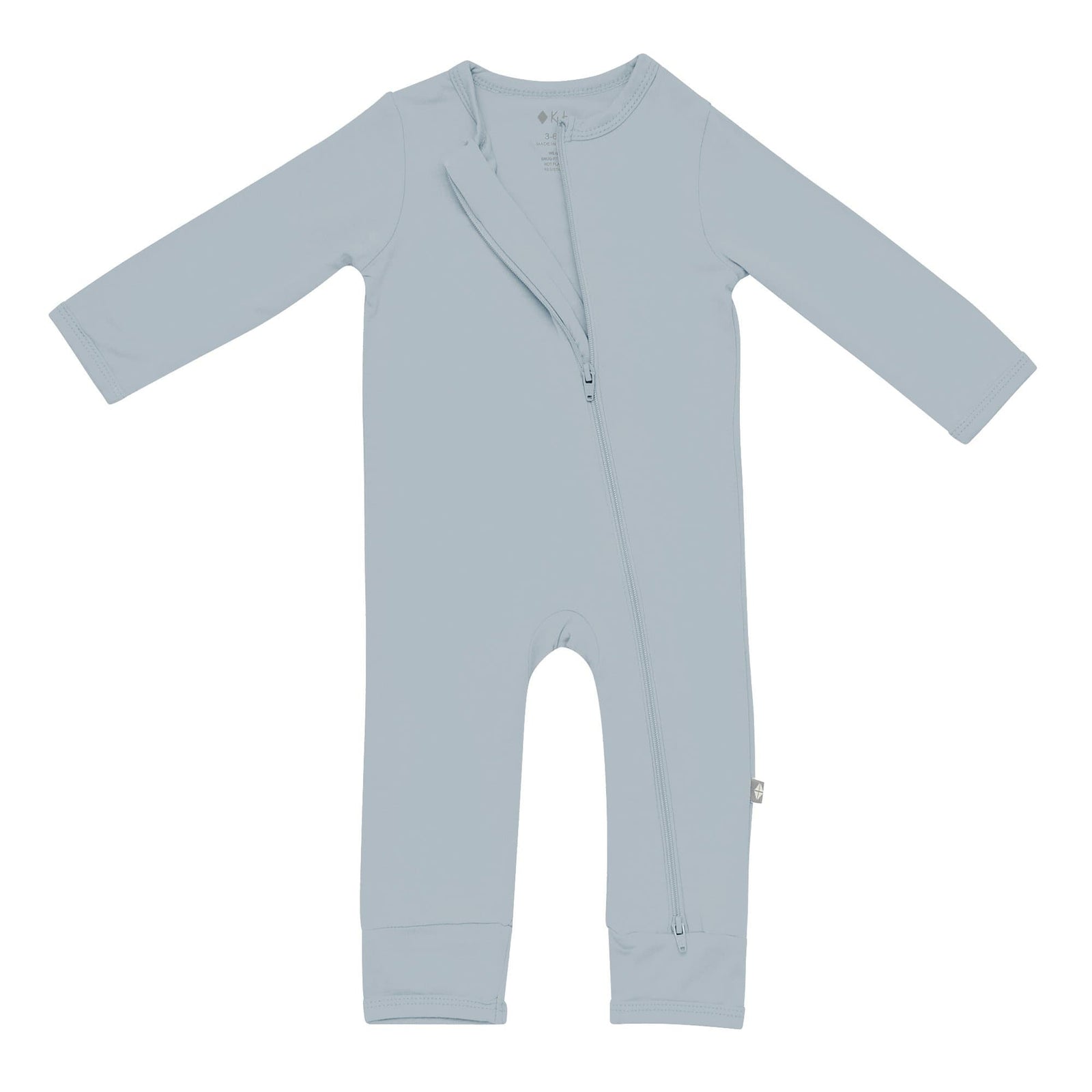 Zippered Romper in Fog - Image 5