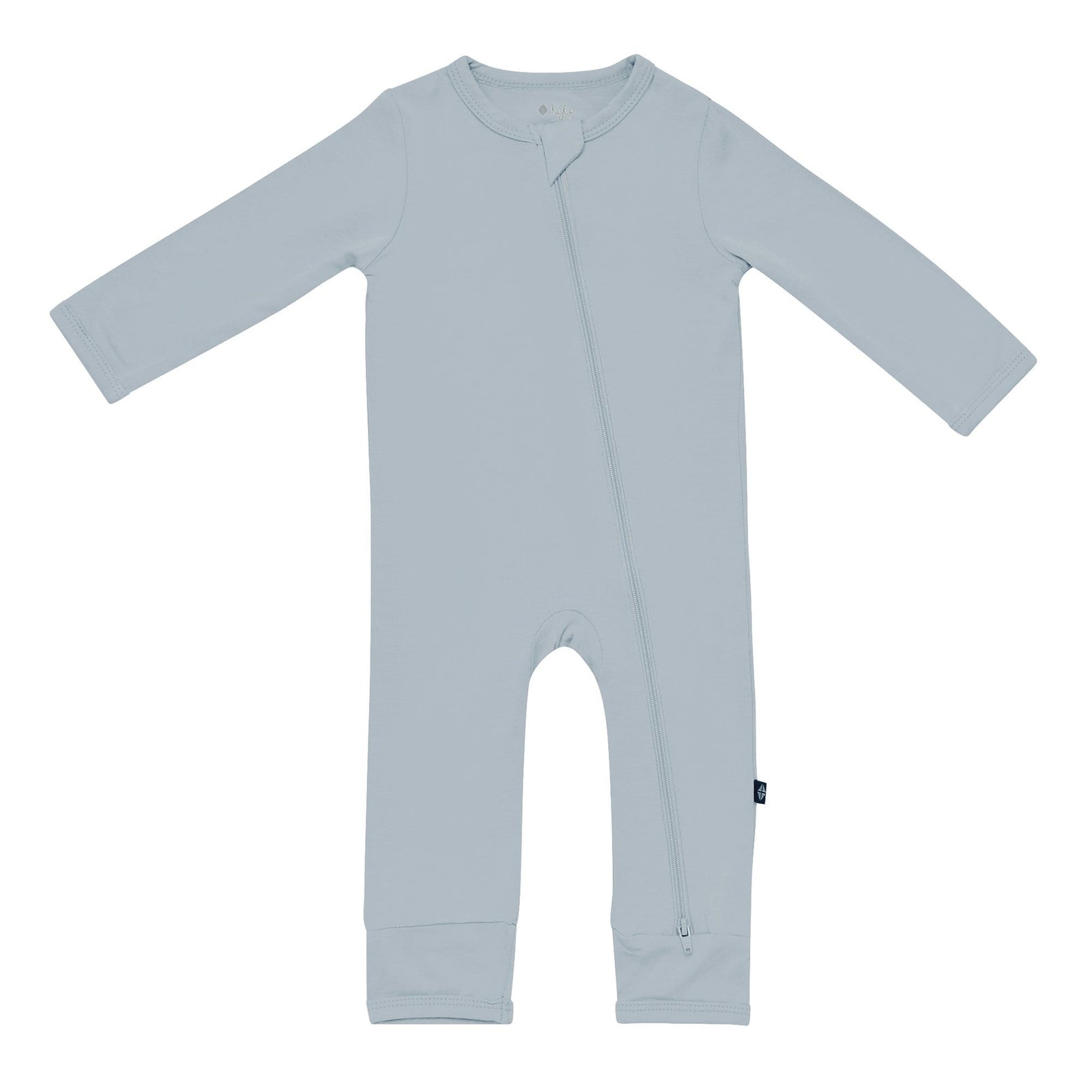 Zippered Romper in Fog - Image 2