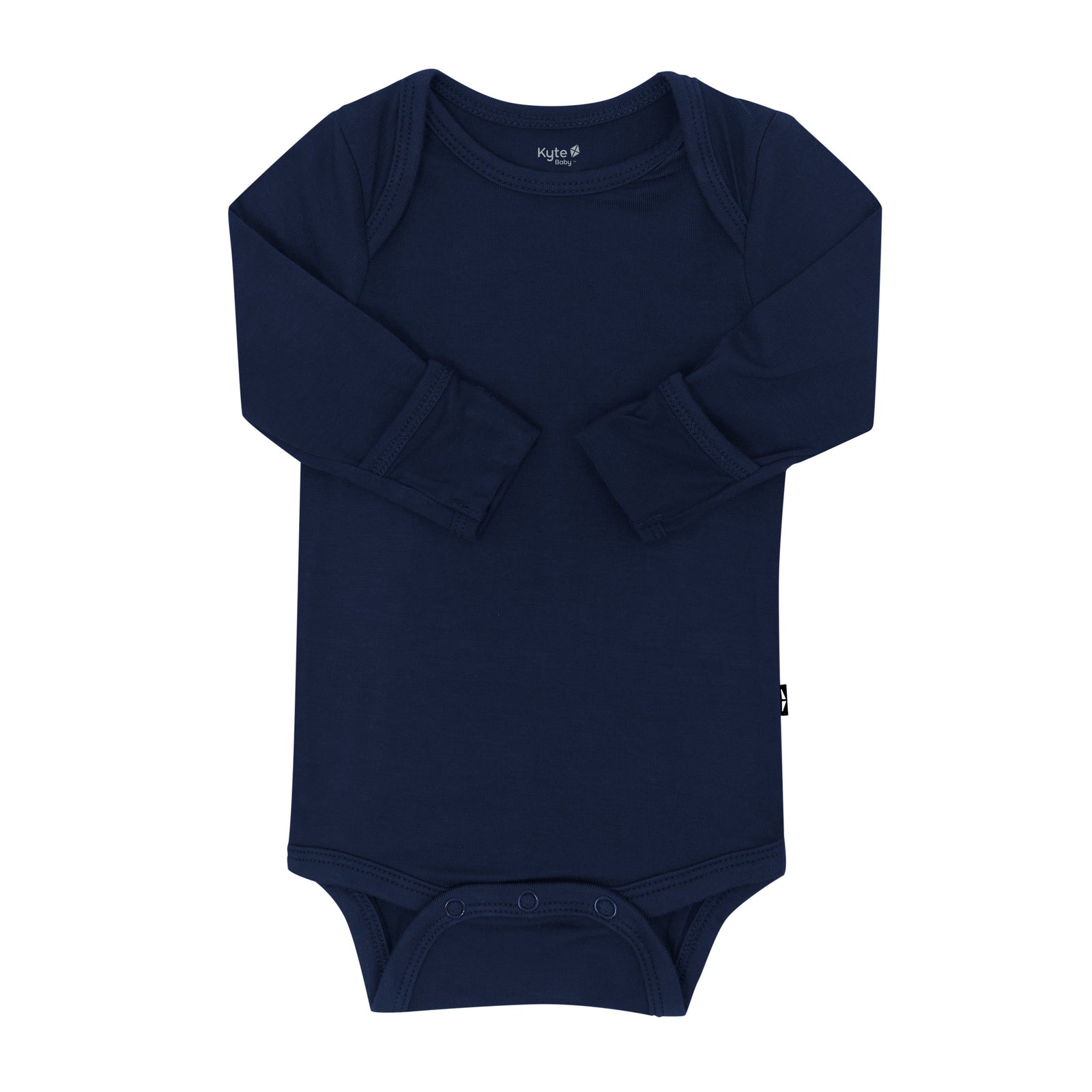 Long Sleeve Bodysuit in Navy - Image 4