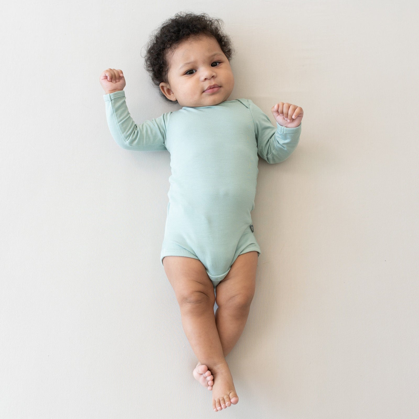 Long Sleeve Bodysuit in Sage - Image 3