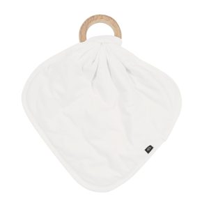 Lovey in Cloud with Removable Wooden Teething Ring