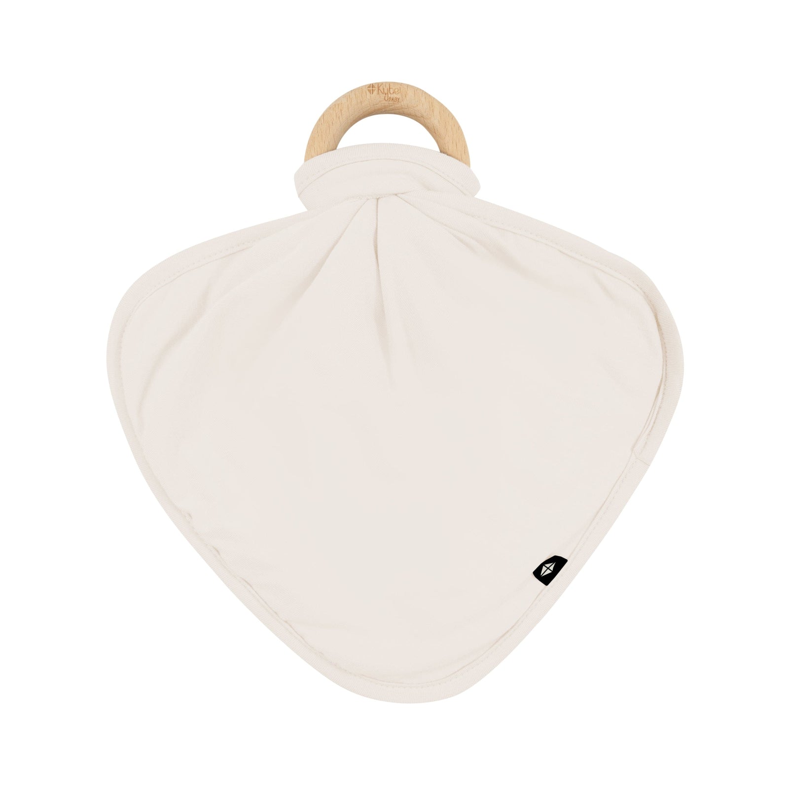 Lovey in Oat with Removable Wooden Teething Ring