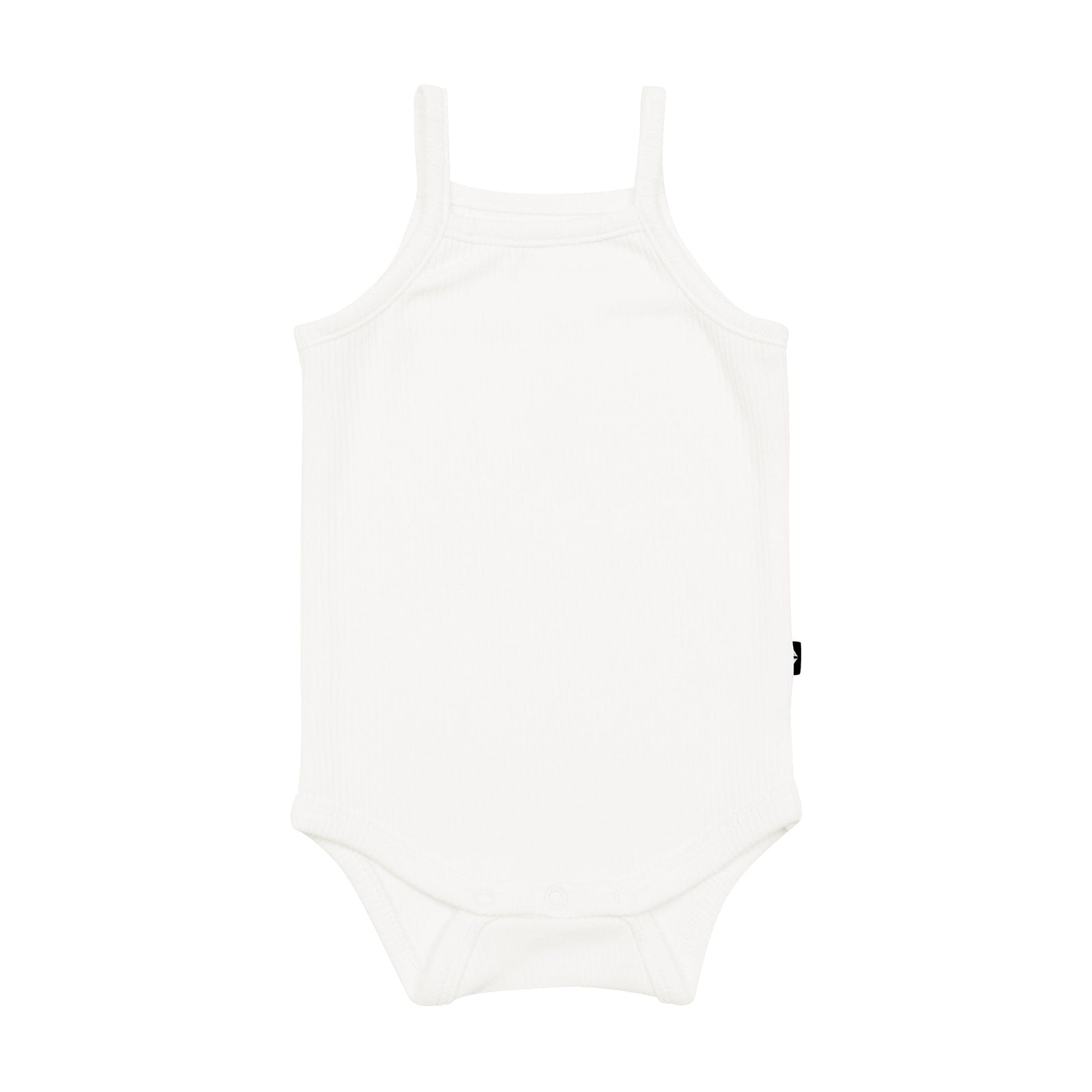 Ribbed Spaghetti Strap Bodysuit in Cloud - Image 2