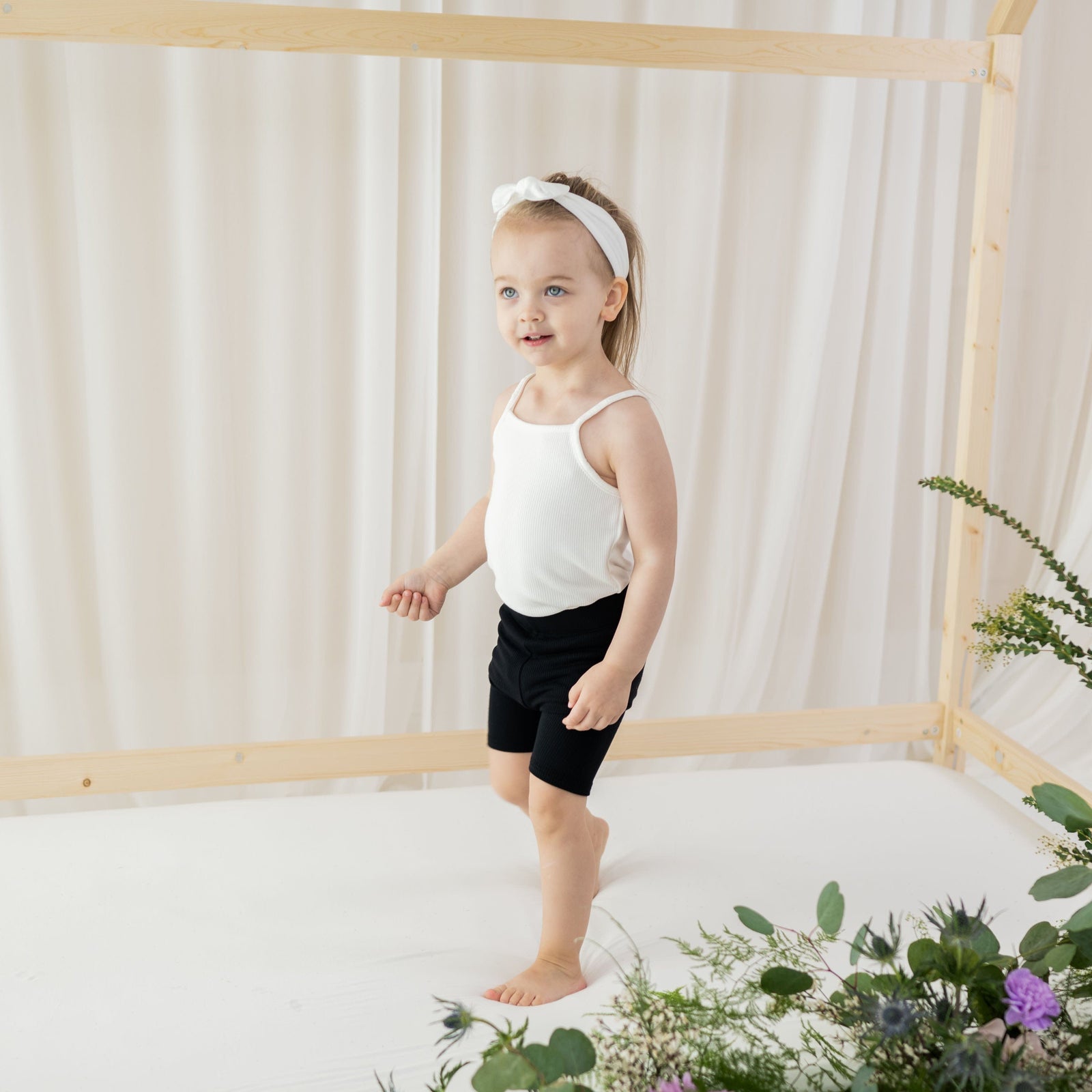 Ribbed Spaghetti Strap Bodysuit in Cloud - Image 3