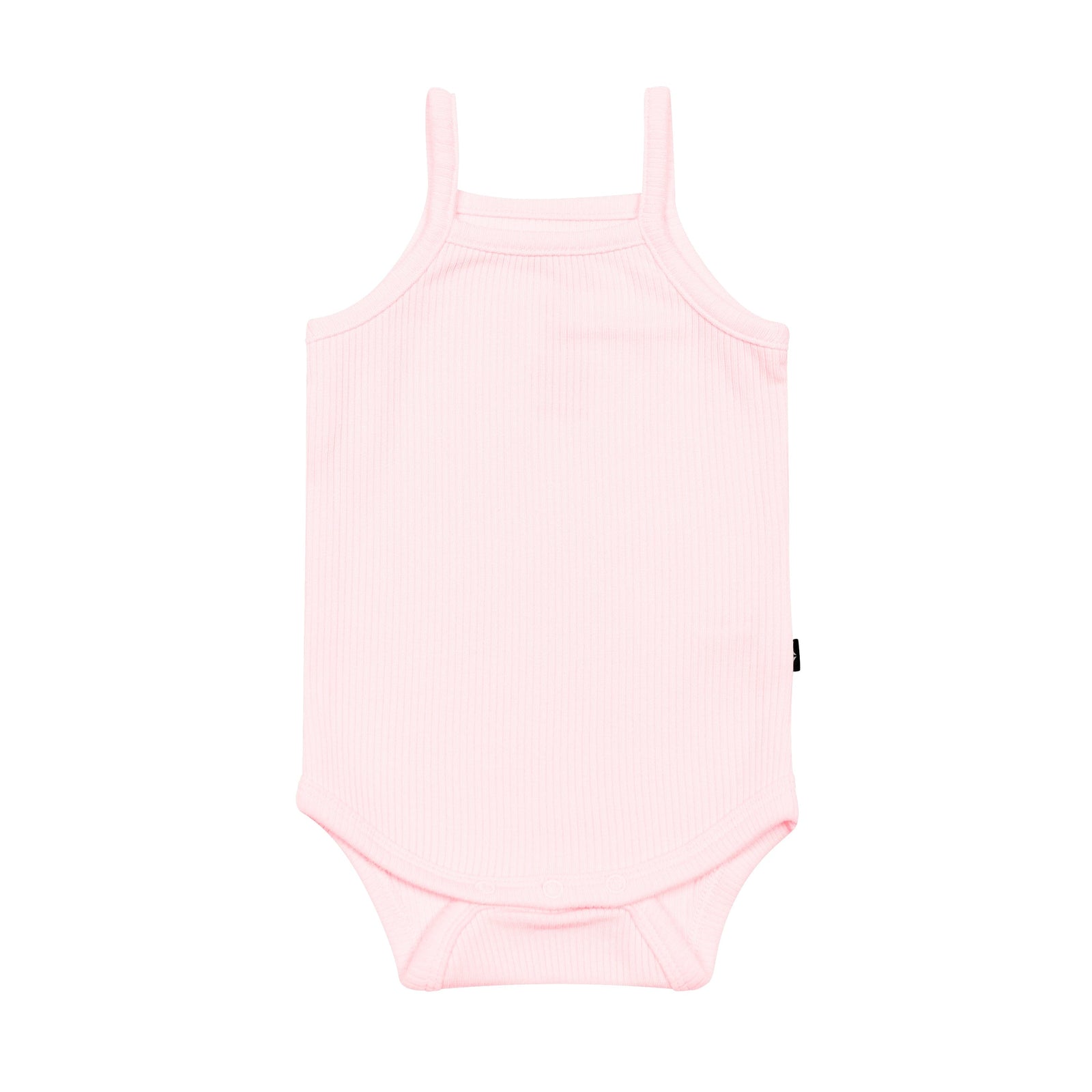Ribbed Spaghetti Strap Bodysuit in Sakura - Image 2