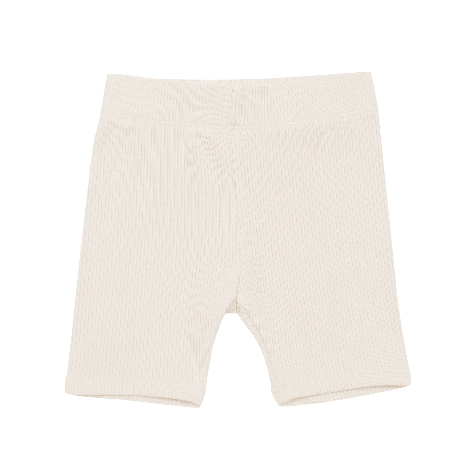 Ribbed Toddler Biker Shorts in Oat - Image 2
