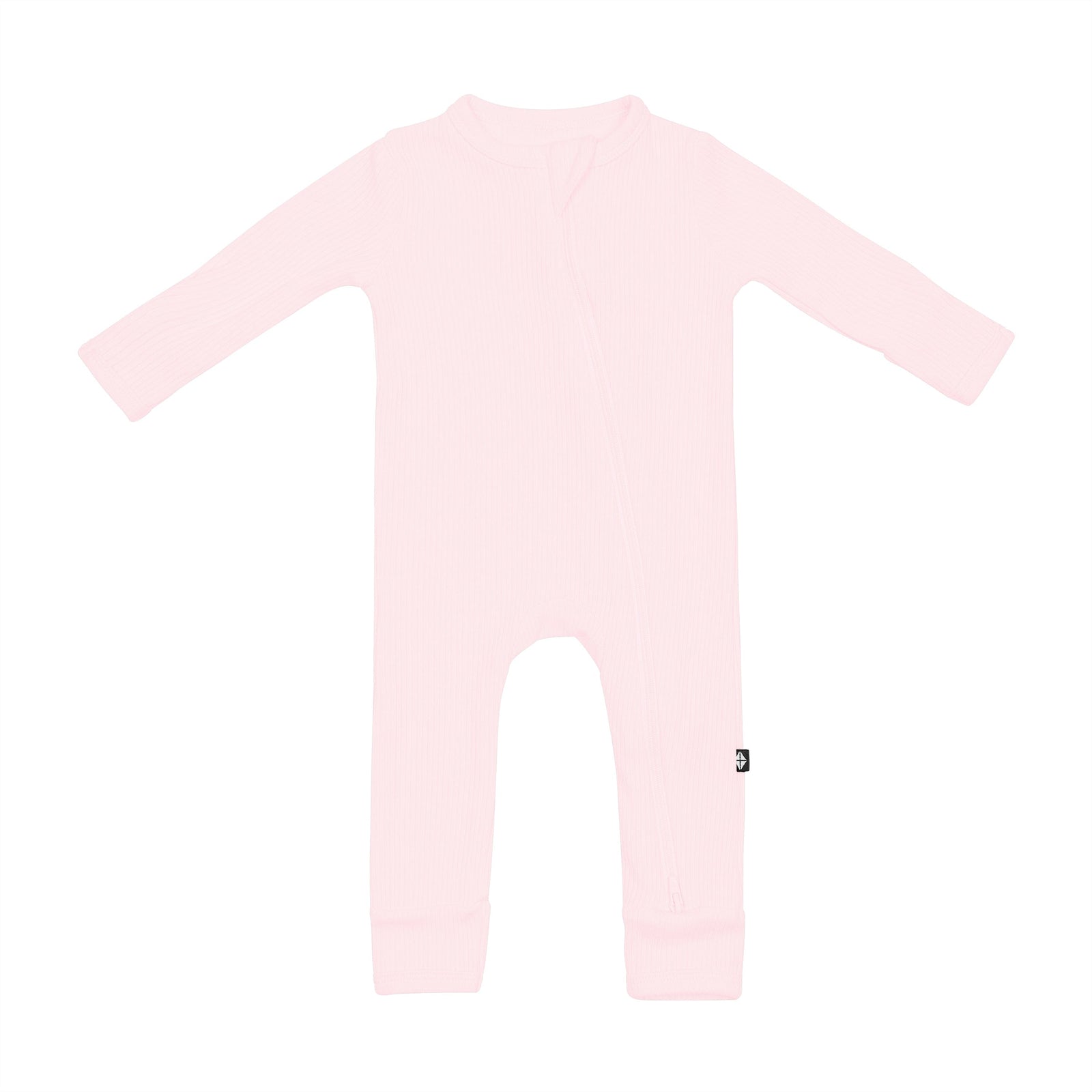 Ribbed Zipper Romper in Sakura - Image 2