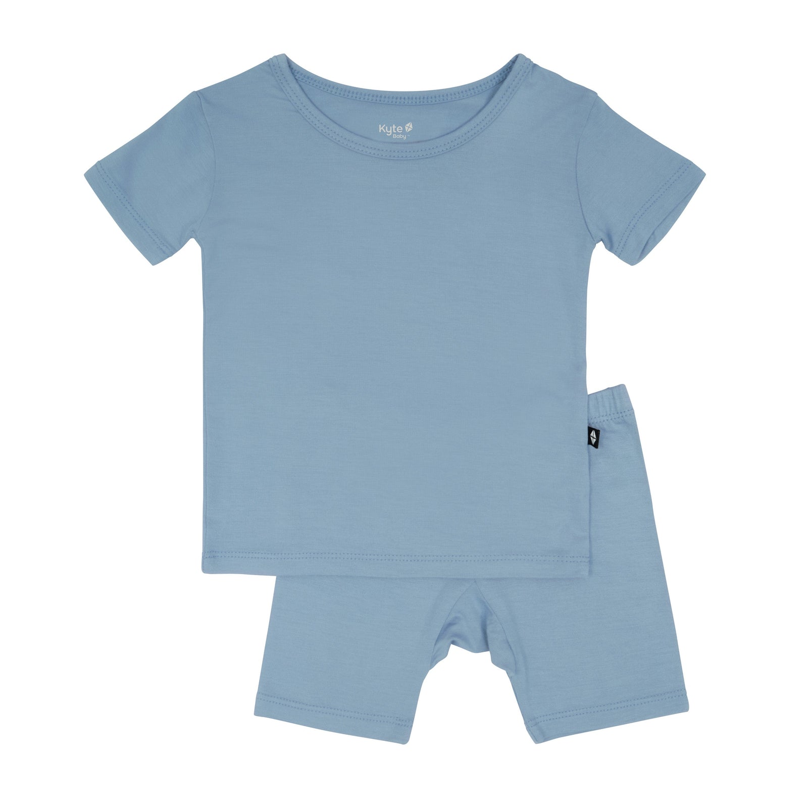 Short Sleeve Pajamas in Slate - Image 2