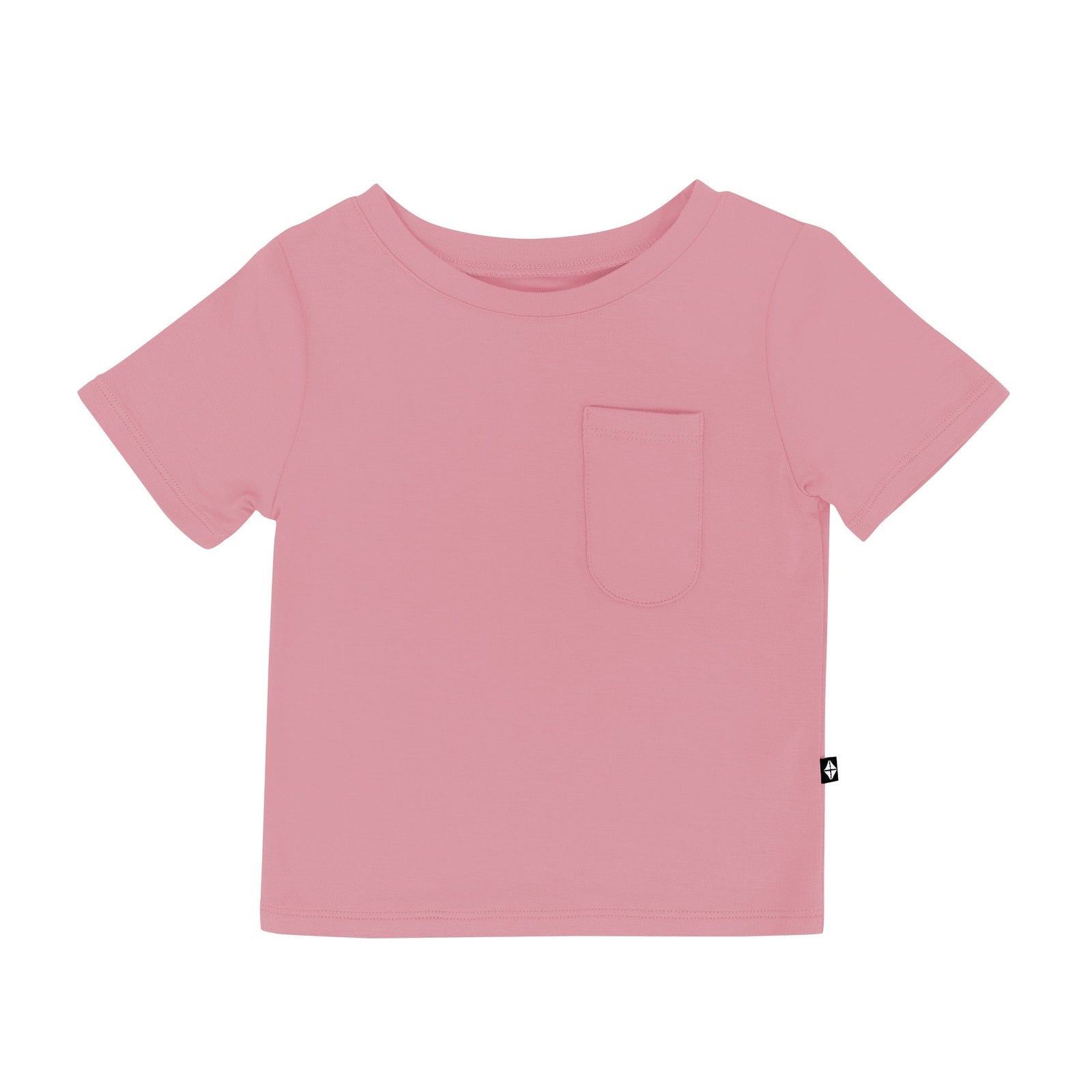Toddler Crew Neck Tee in Apple Blossom - Image 2