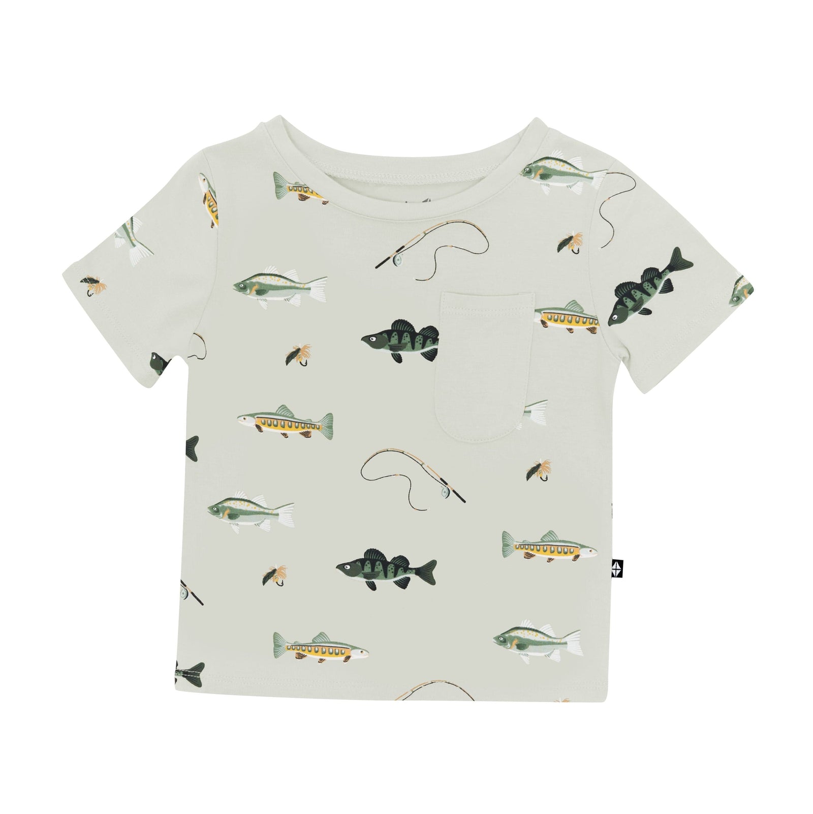 Toddler Crew Neck Tee in Fishing - Image 2
